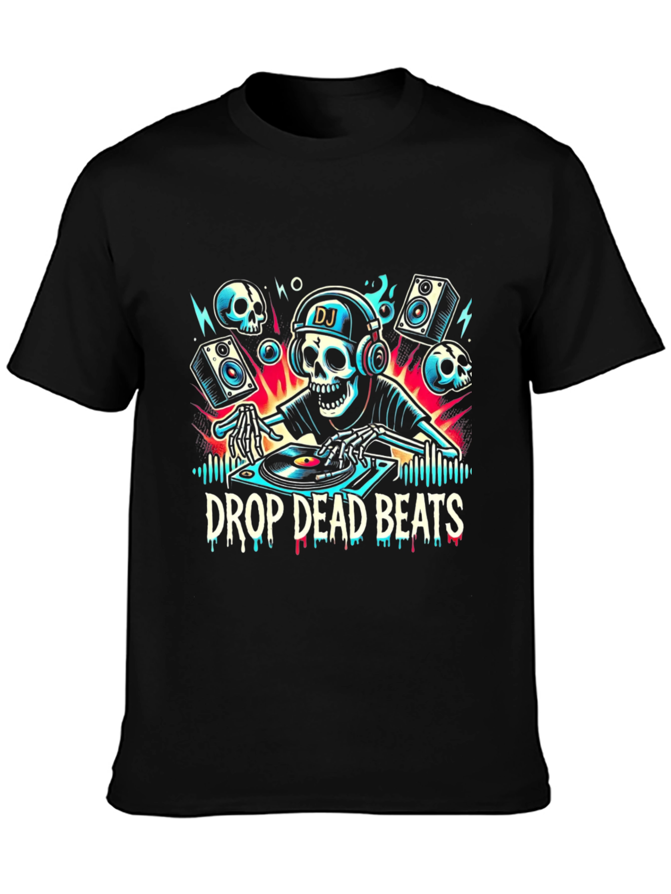 Drop Dead Beats DJ Skeleton T-Shirt