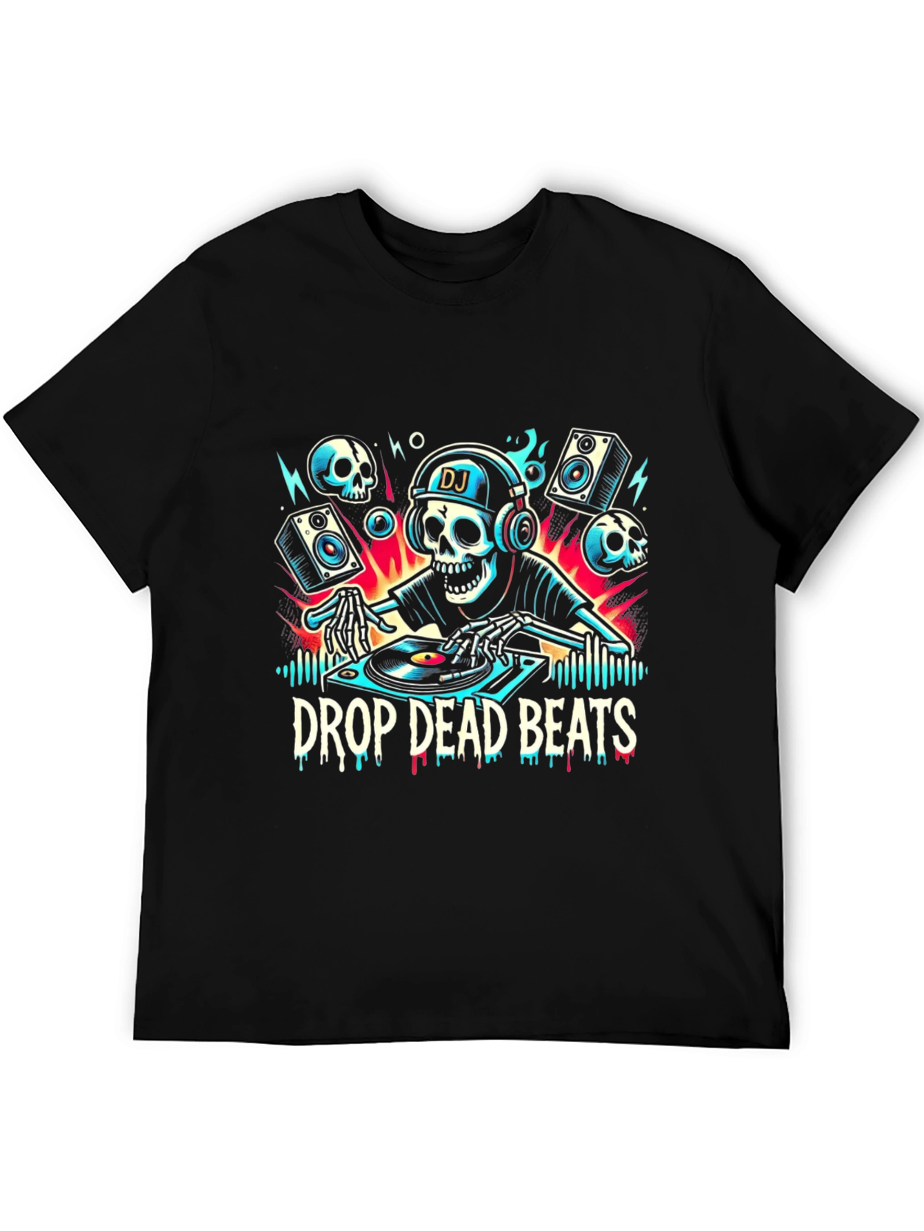 Drop Dead Beats DJ Skeleton T-Shirt
