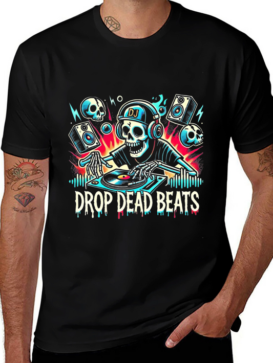 Drop Dead Beats DJ Skeleton T-Shirt