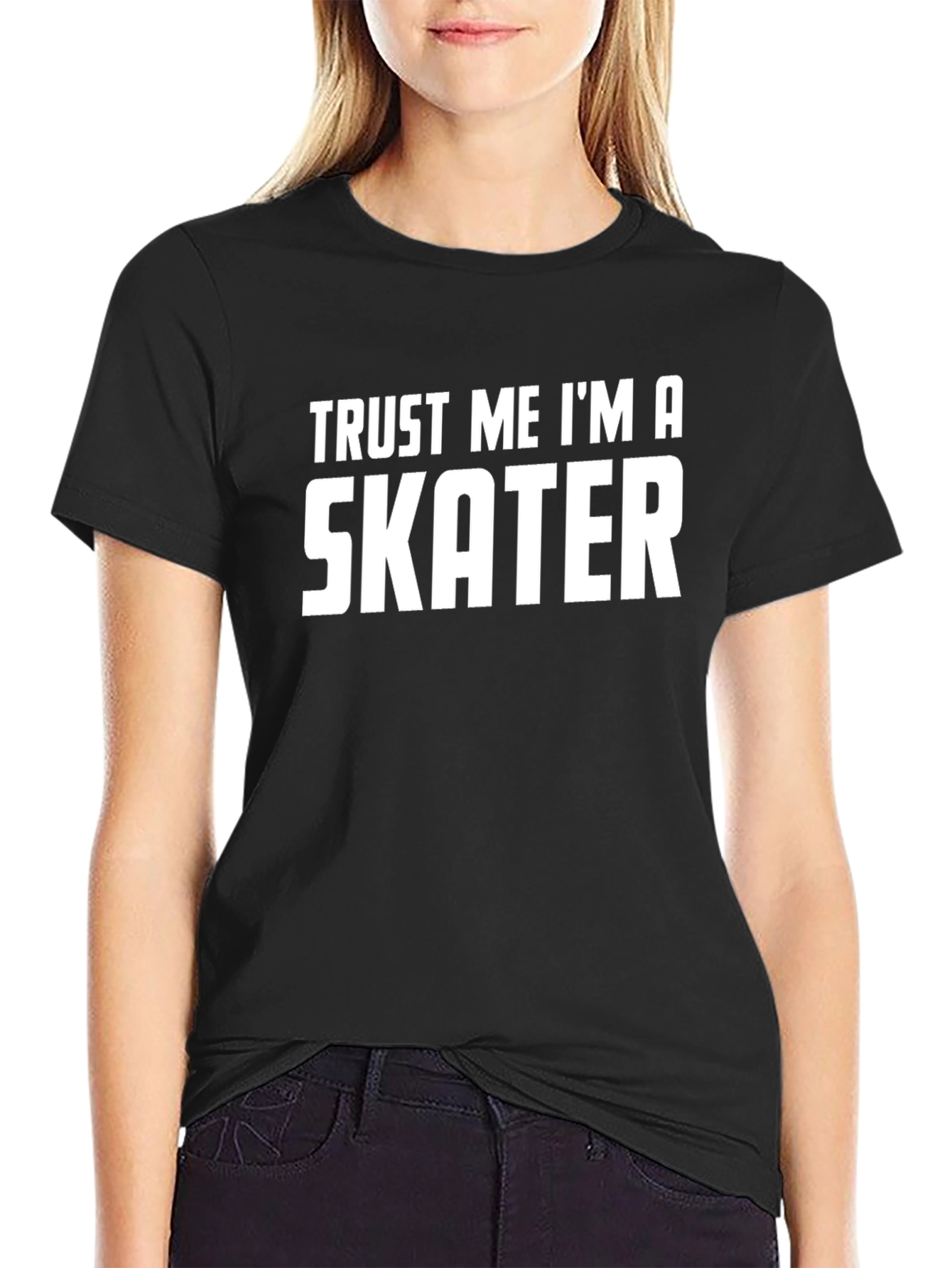 Trust Me Im A Skater Black Tee