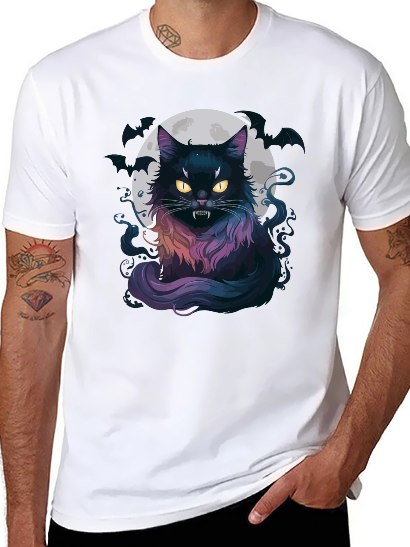 Vampire Cat Moon T-Shirt