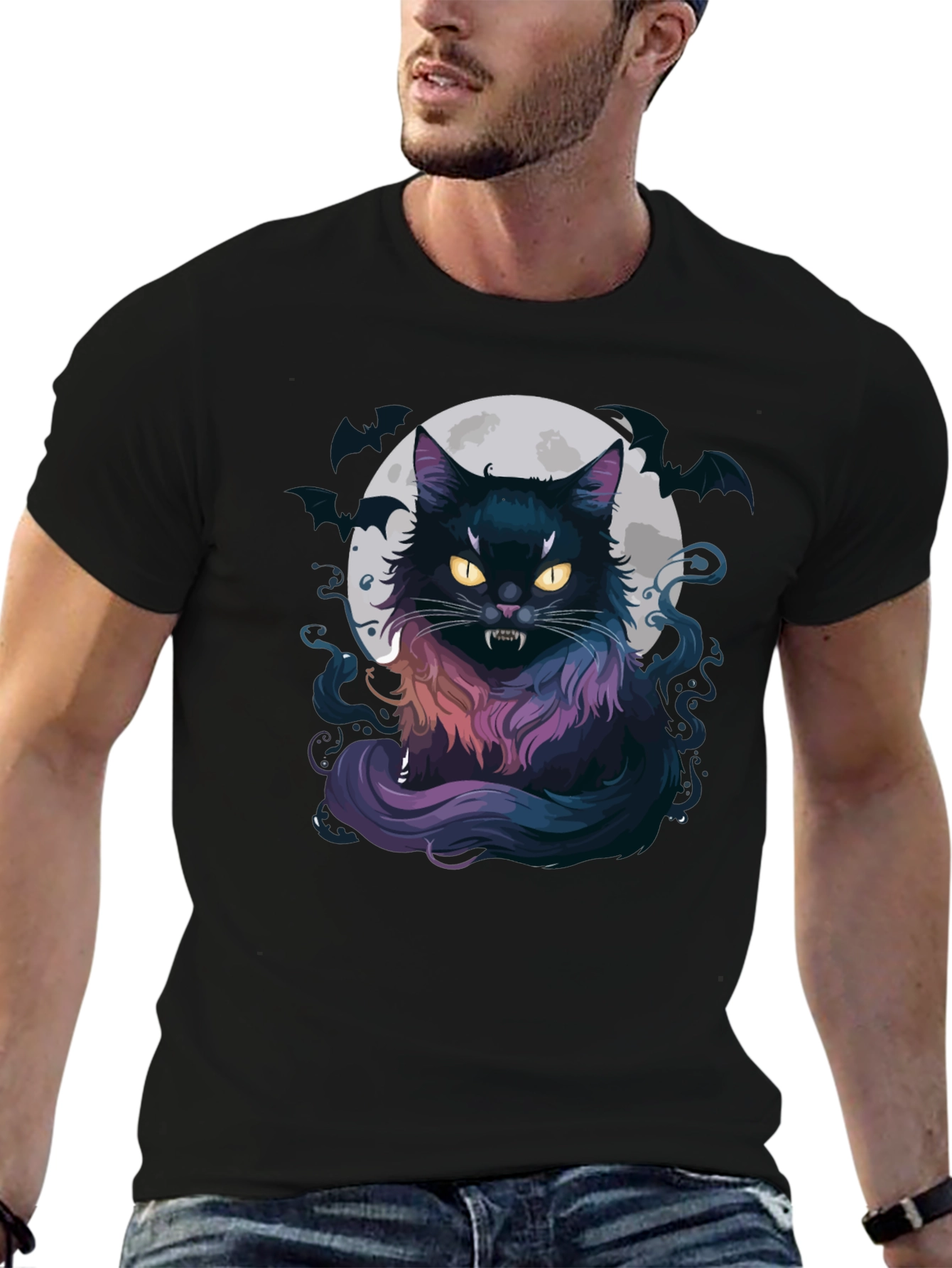 Vampire Cat Moon T-Shirt