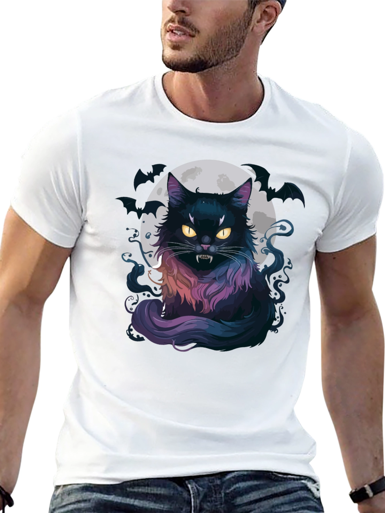 Vampire Cat Moon T-Shirt