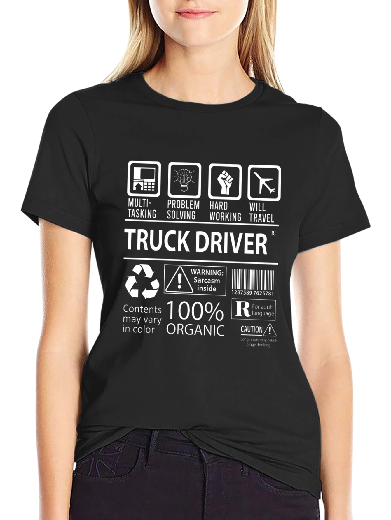 Truck Driver Organic T-Shirt - Multi-Tasking Problem Solving