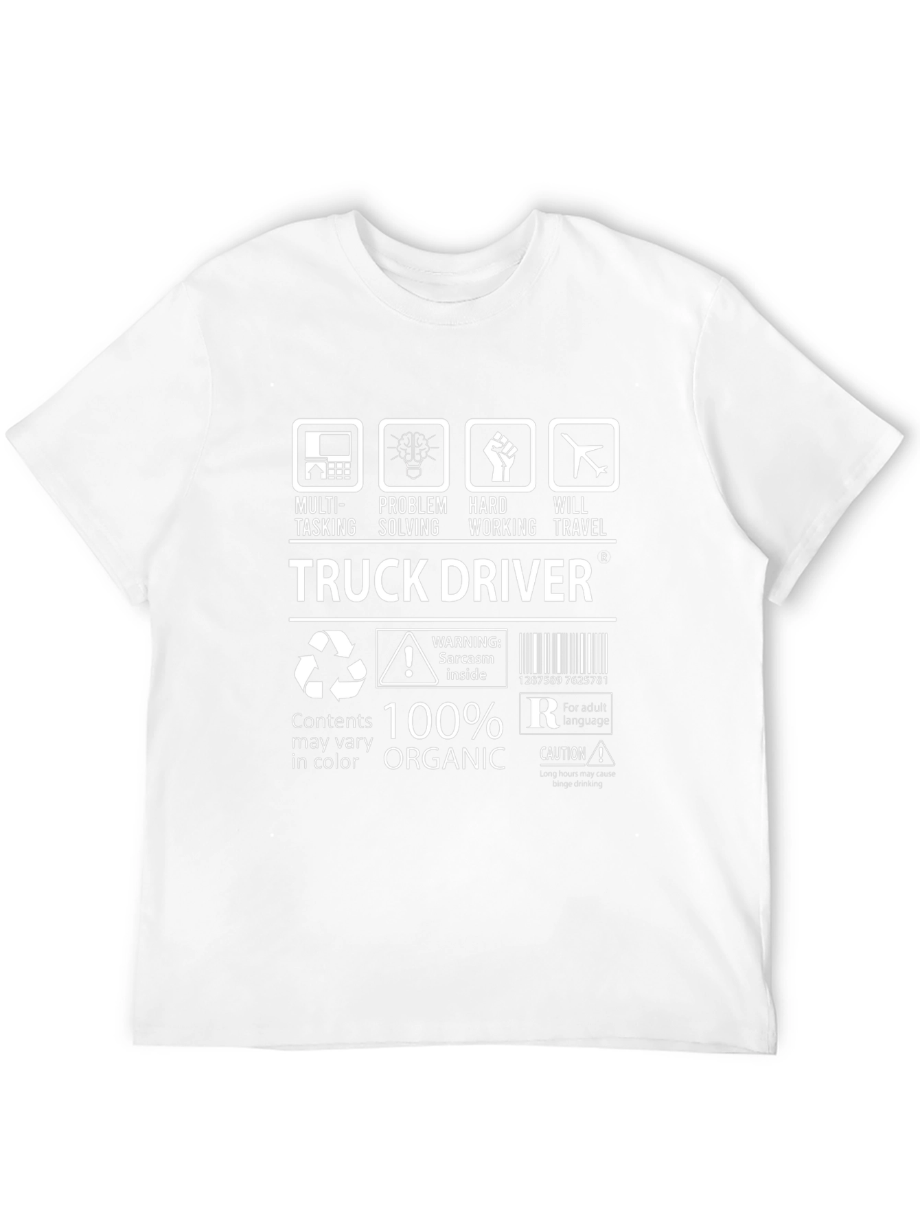 Truck Driver Organic T-Shirt - Multi-Tasking Problem Solving