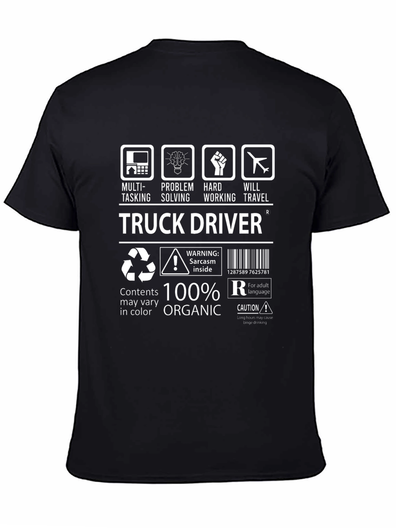 Truck Driver Organic T-Shirt - Multi-Tasking Problem Solving