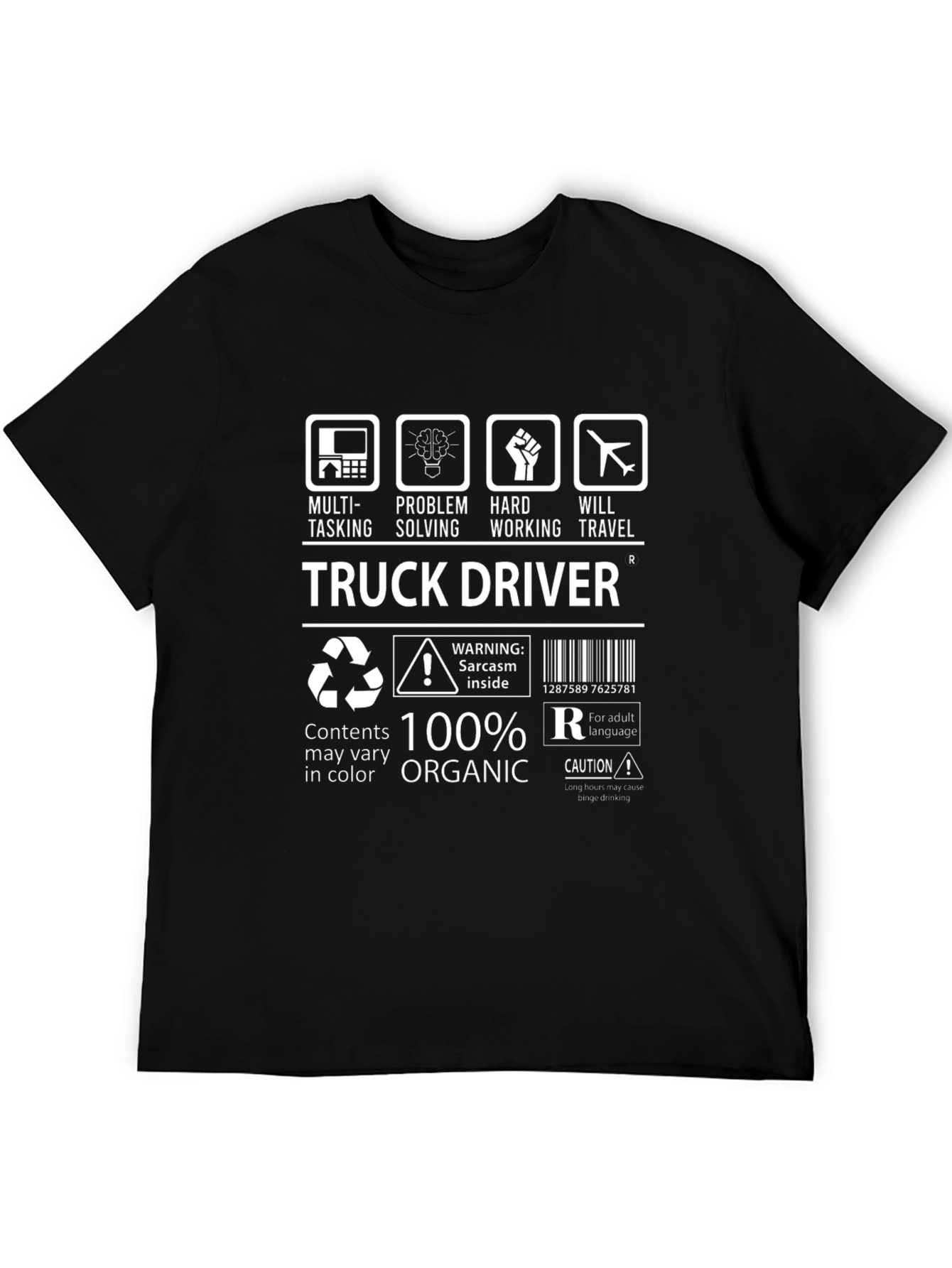 Truck Driver Organic T-Shirt - Multi-Tasking Problem Solving