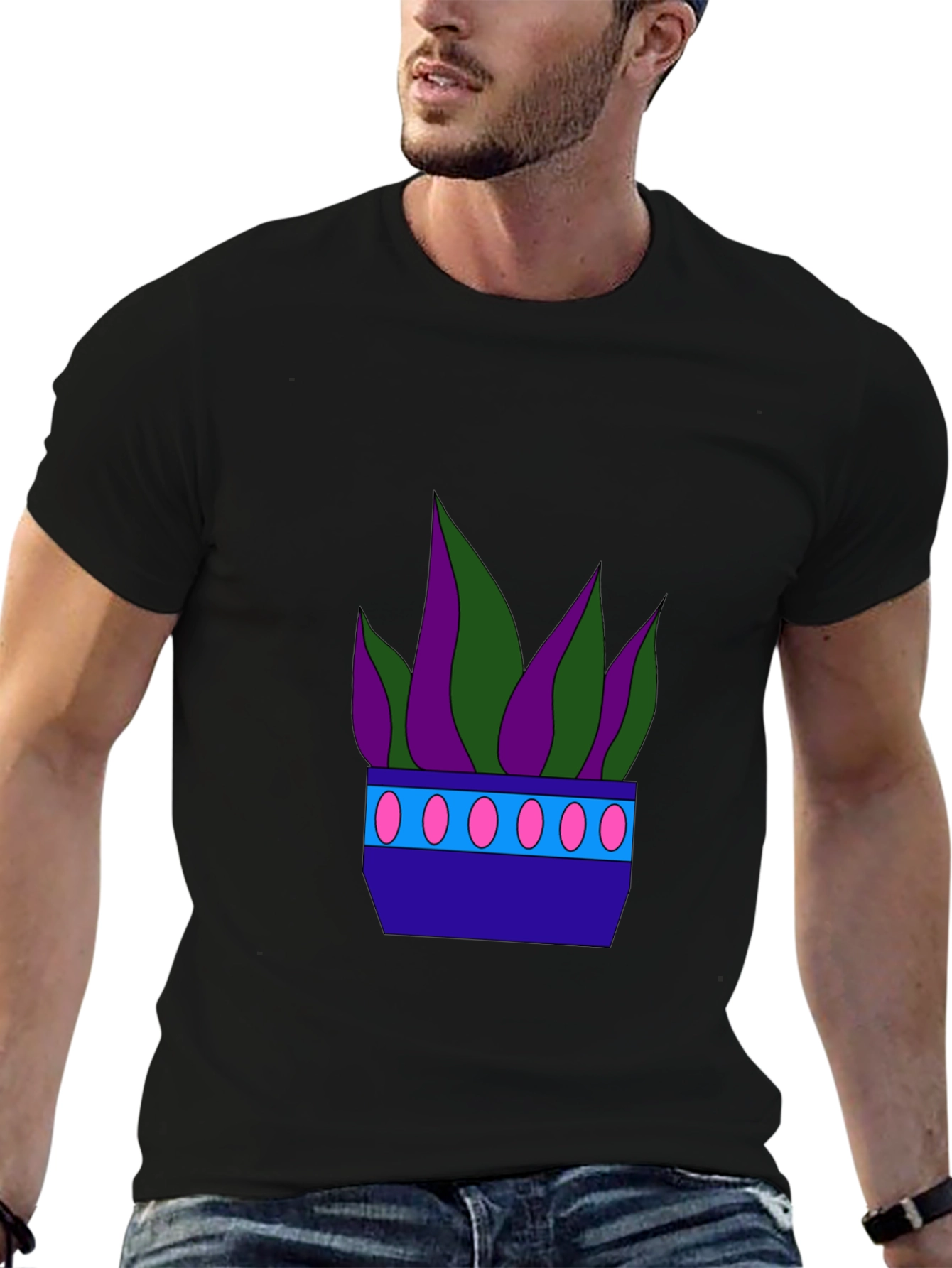 Funky Potted Plant Graphic Tee