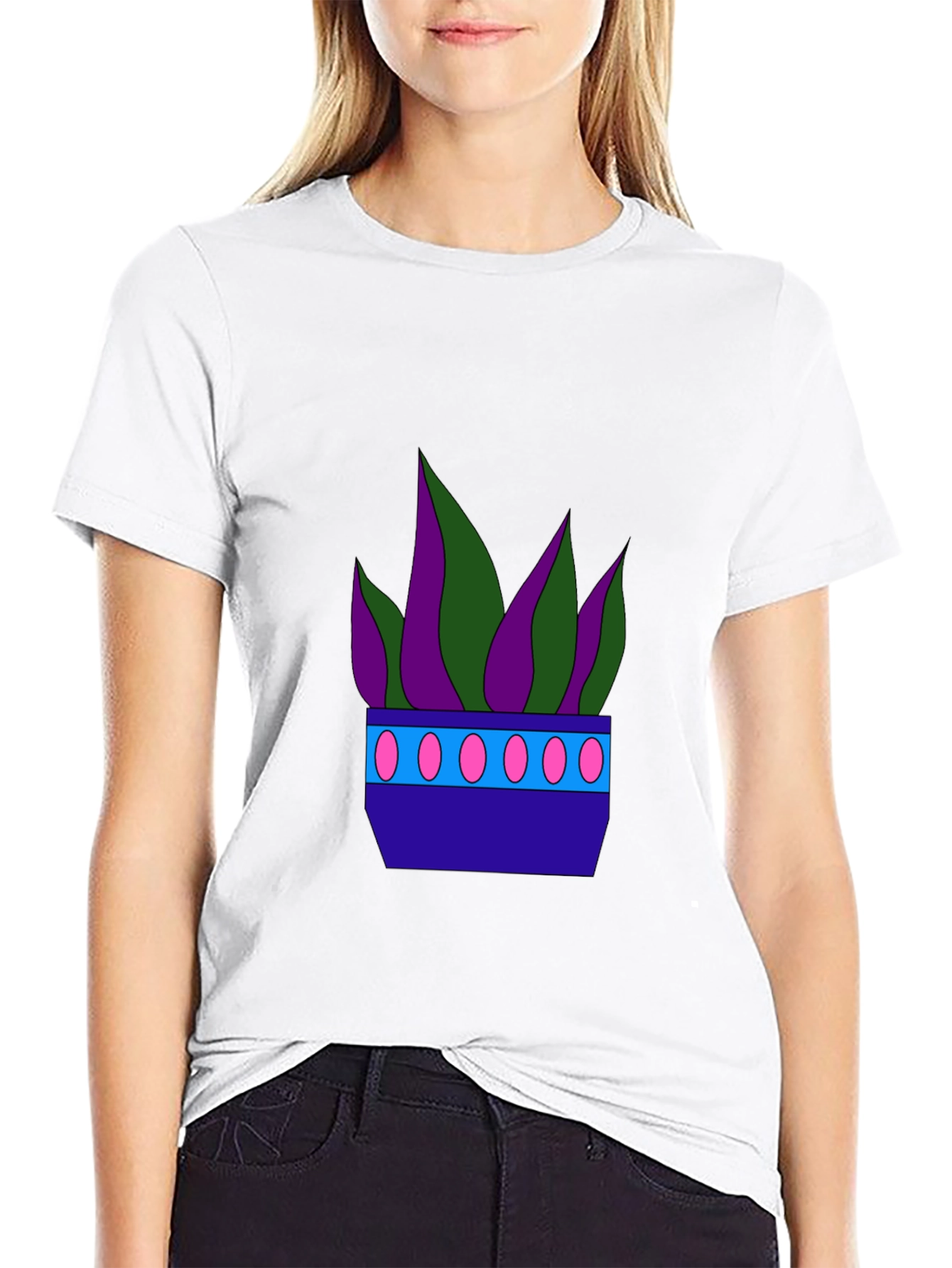 Funky Potted Plant Graphic Tee