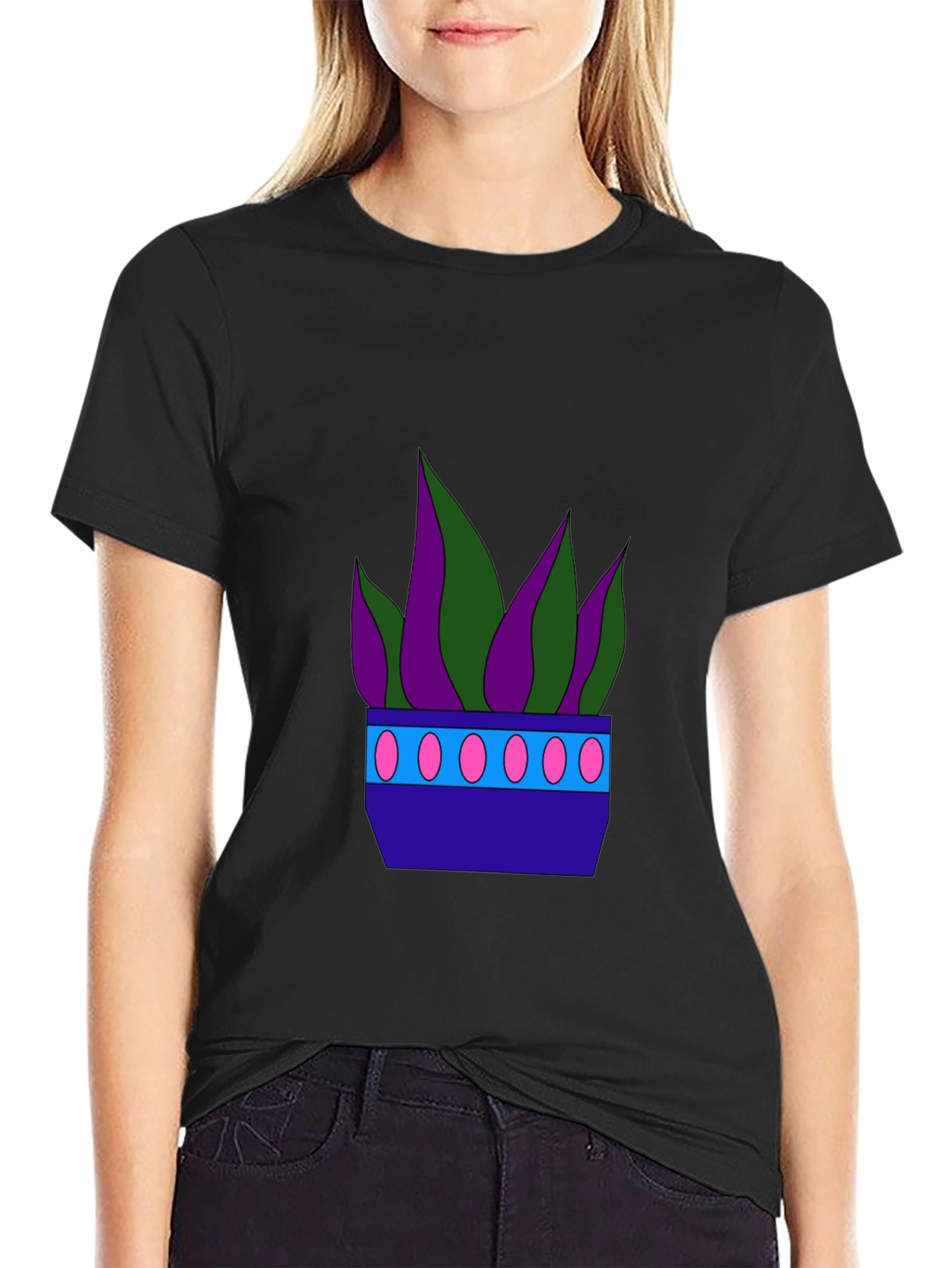 Funky Potted Plant Graphic Tee