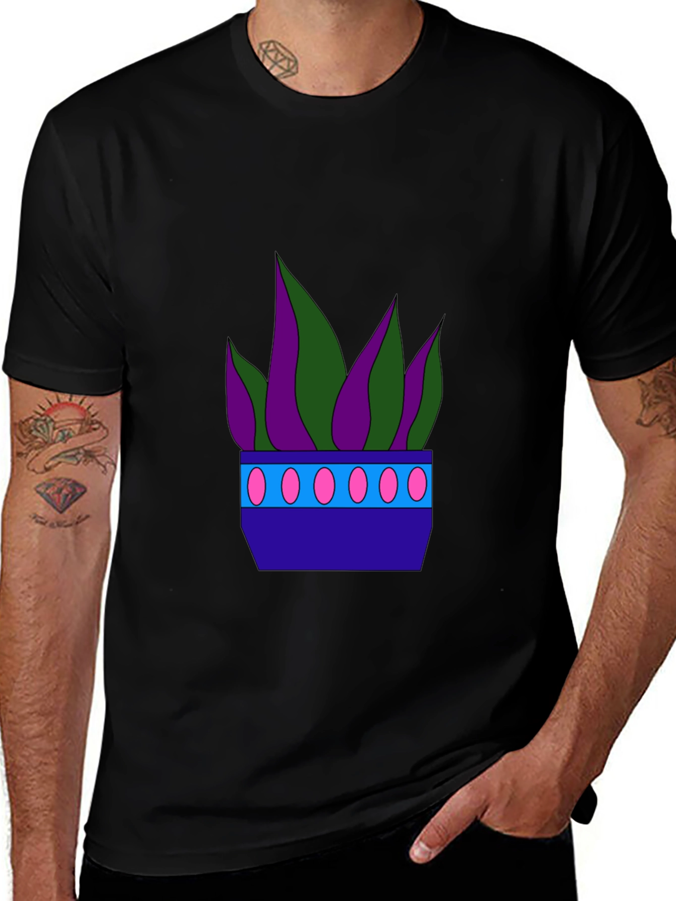 Funky Potted Plant Graphic Tee