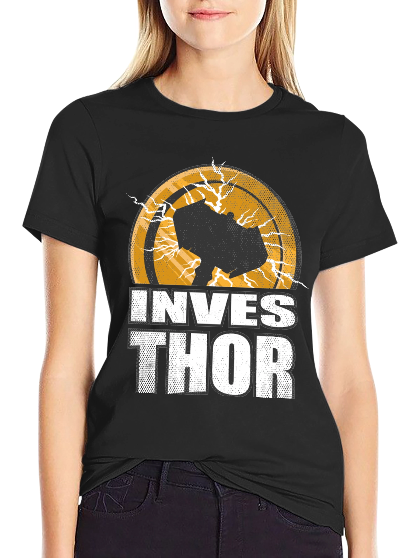 Invest Thor Graphic T-Shirt - Cool Unique Design
