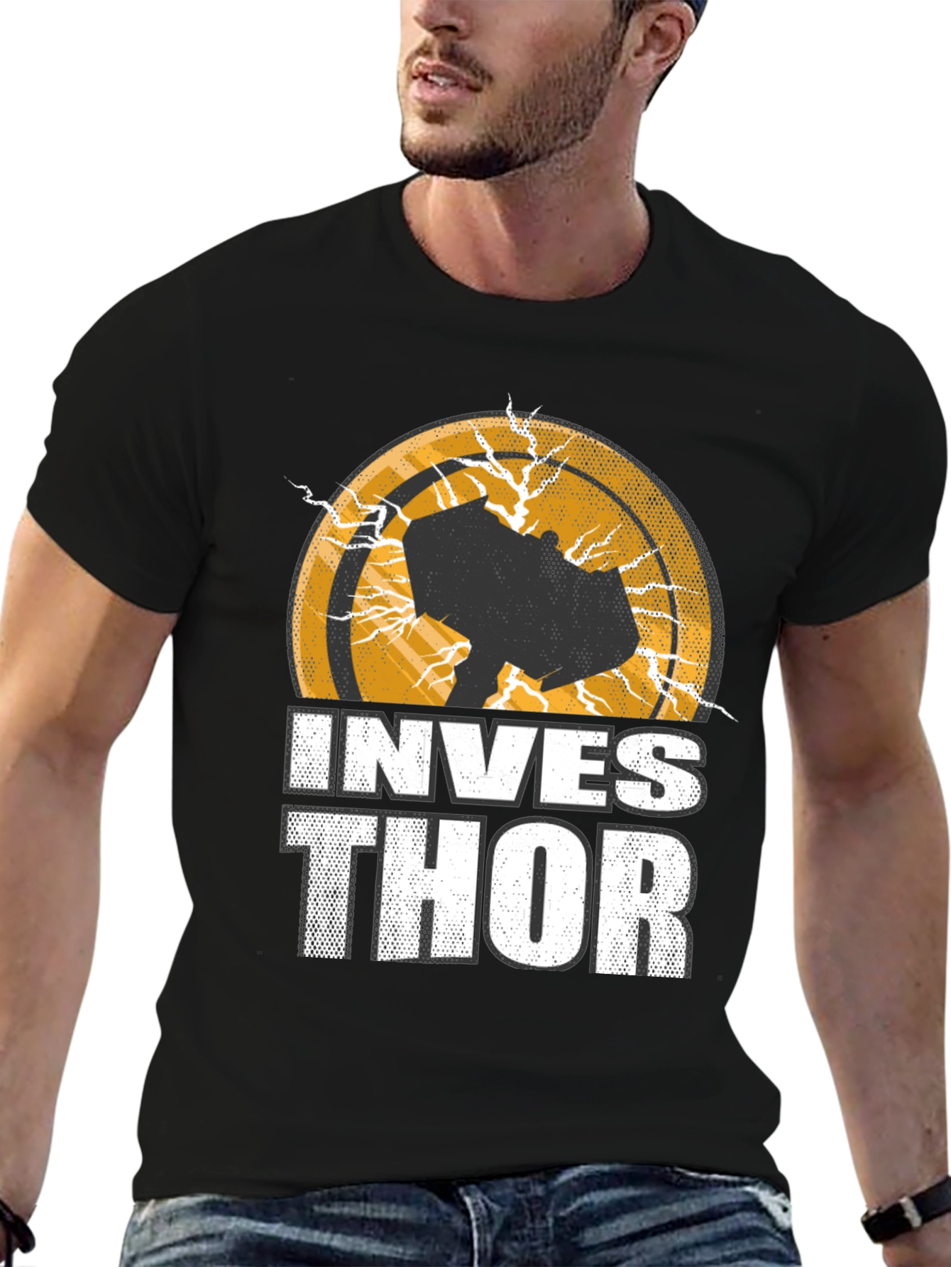 Invest Thor Graphic T-Shirt - Cool Unique Design