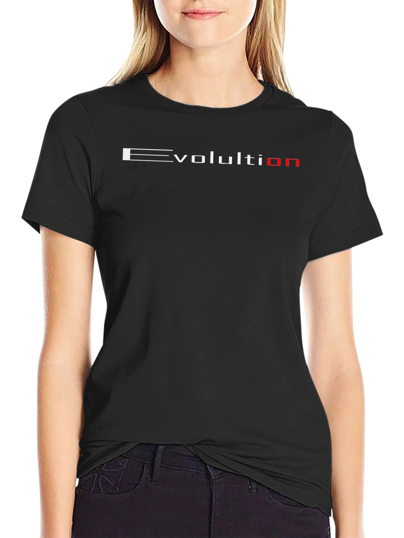 Evolution Graphic Tee - Modern Style Black T-Shirt