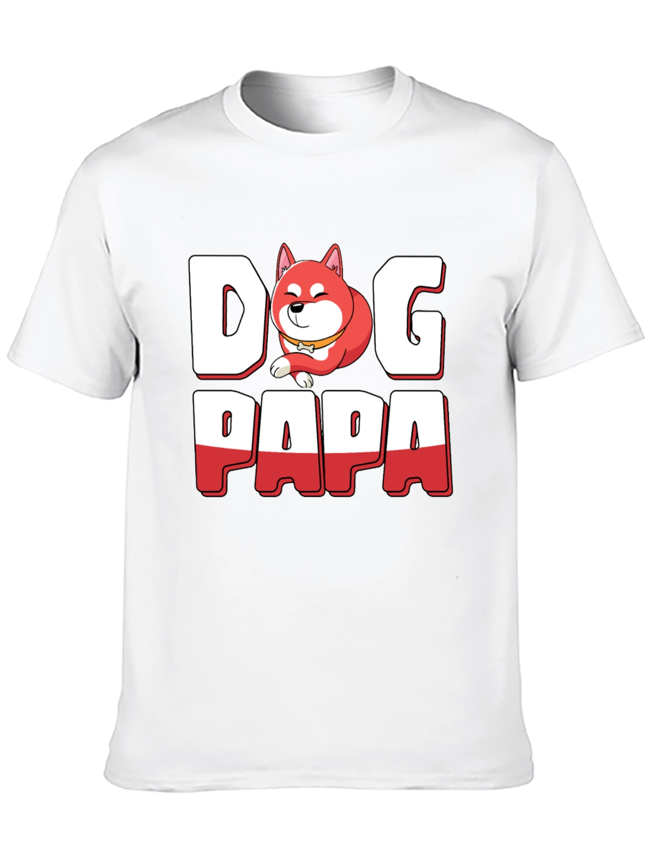 Dog Papa T-Shirt - Shiba Inu Dad Tee