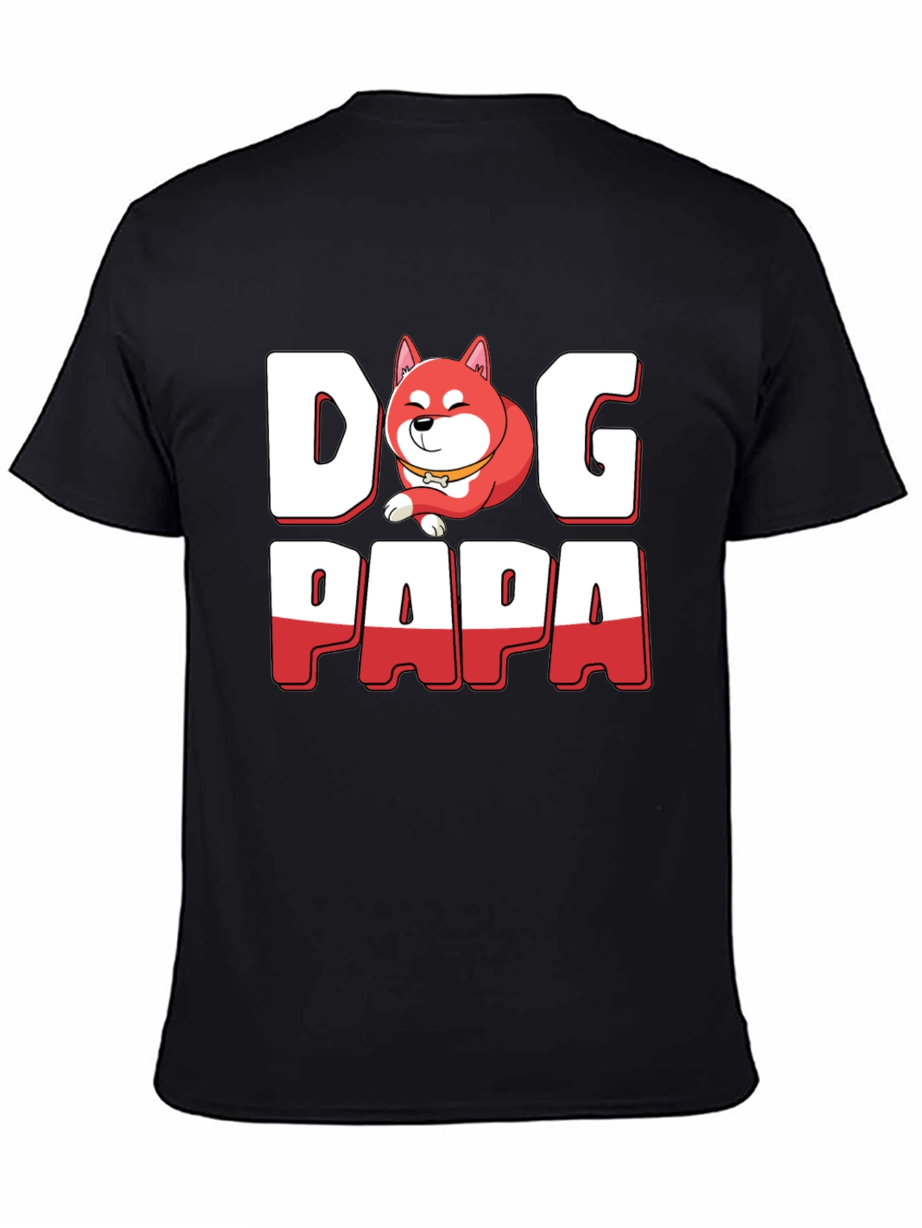 Dog Papa T-Shirt - Shiba Inu Dad Tee