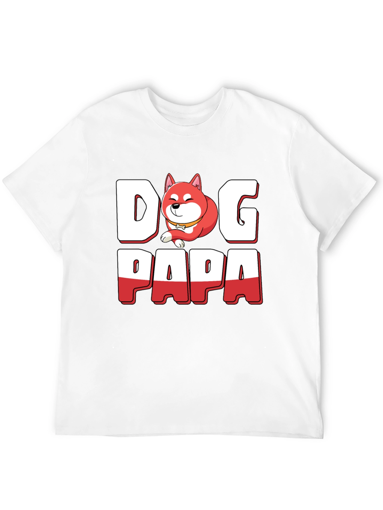 Dog Papa T-Shirt - Shiba Inu Dad Tee