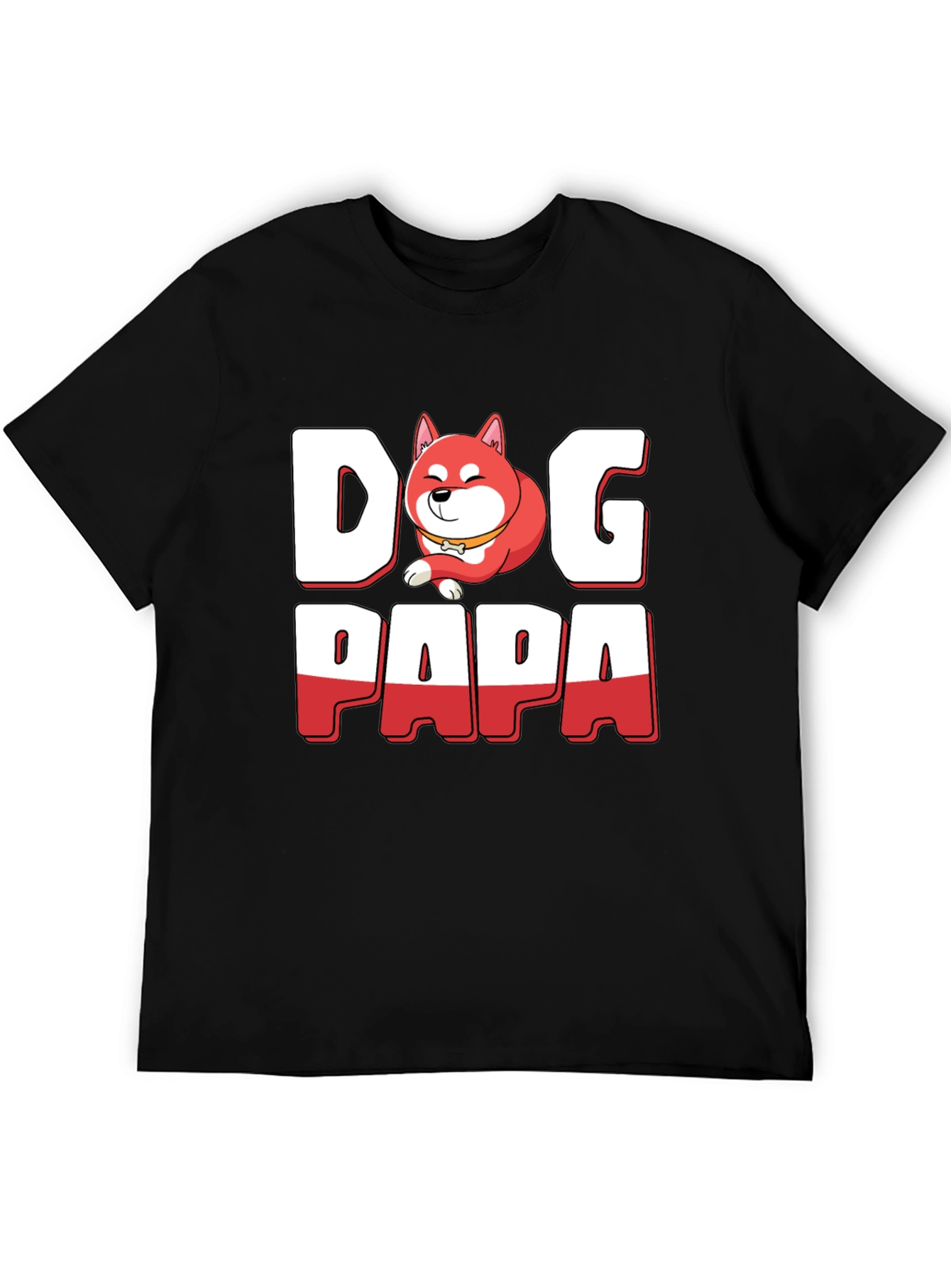 Dog Papa T-Shirt - Shiba Inu Dad Tee