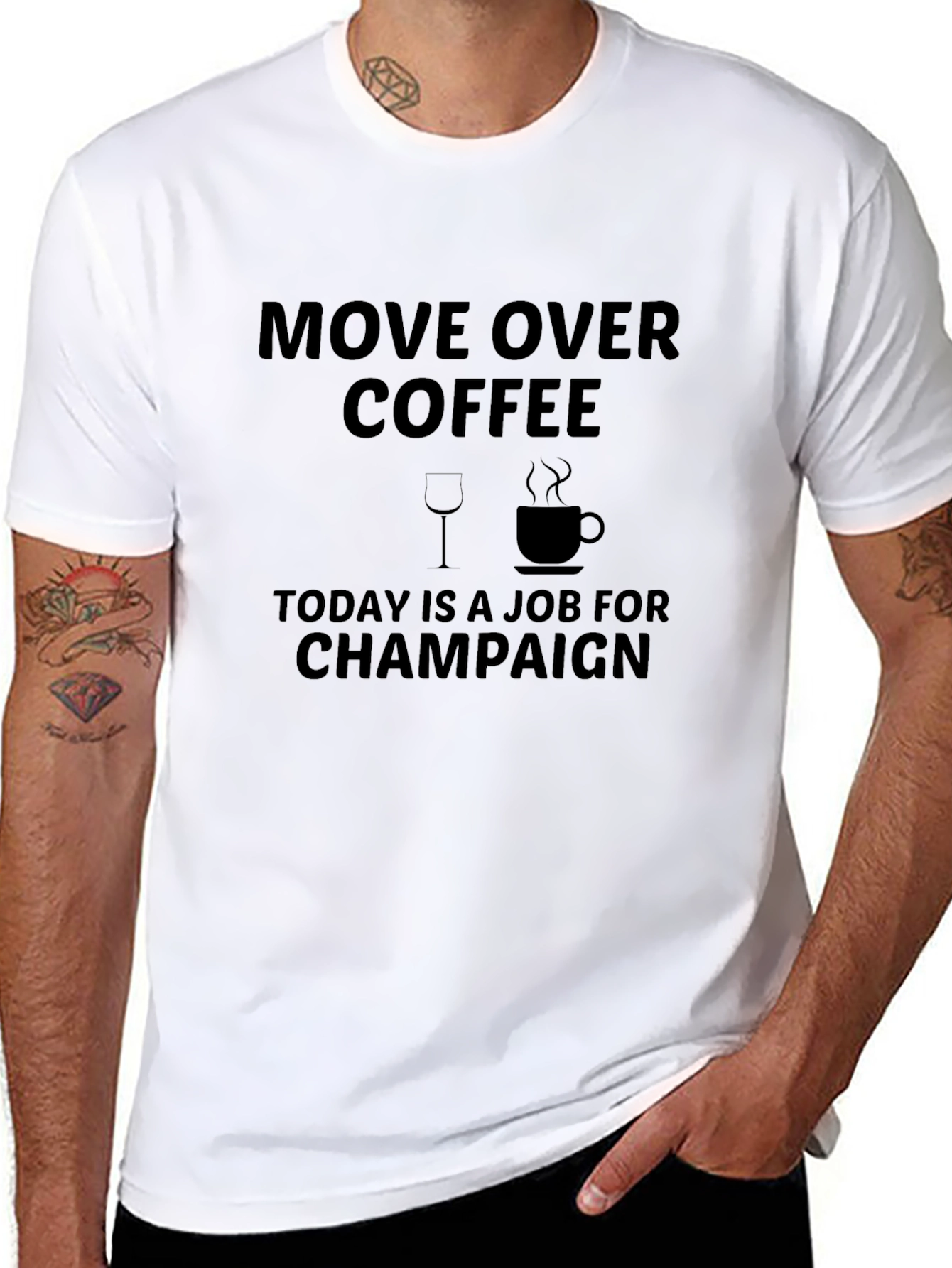 Move Over Coffee Today Champagne T-Shirt