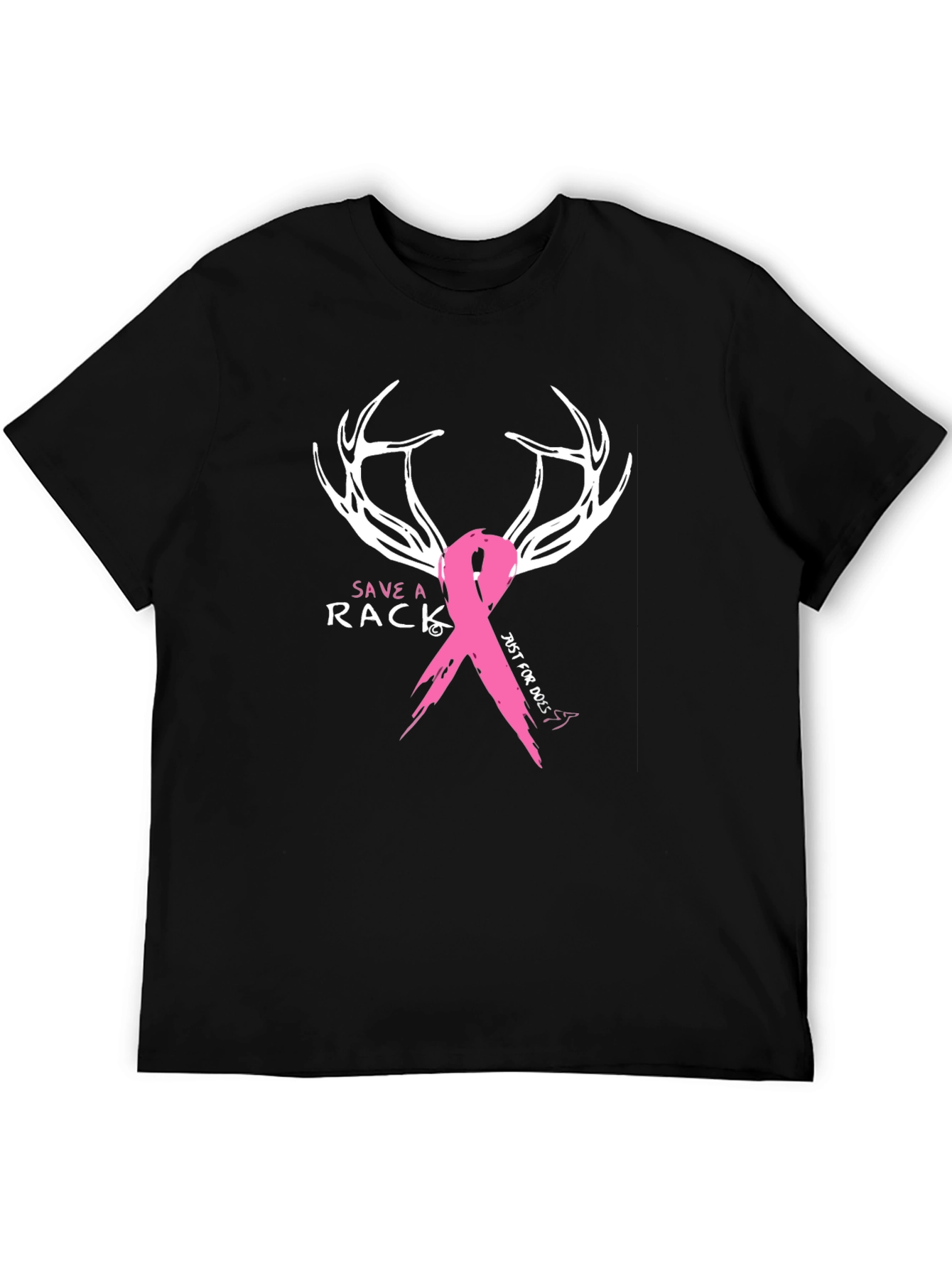 Save a Rack Breast Cancer Awareness Deer Antler T-Shirt