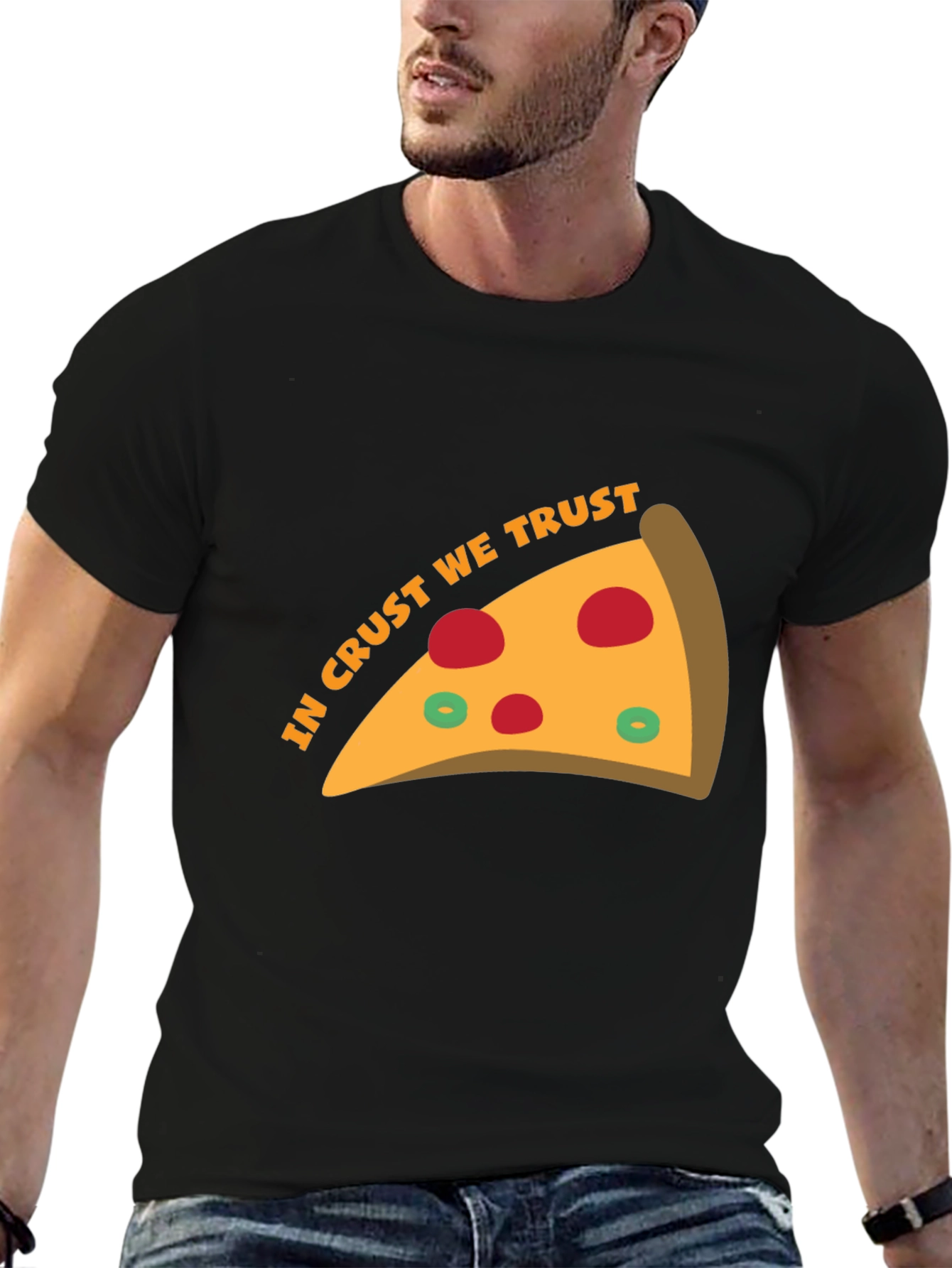 In Crust We Trust Pizza T-Shirt