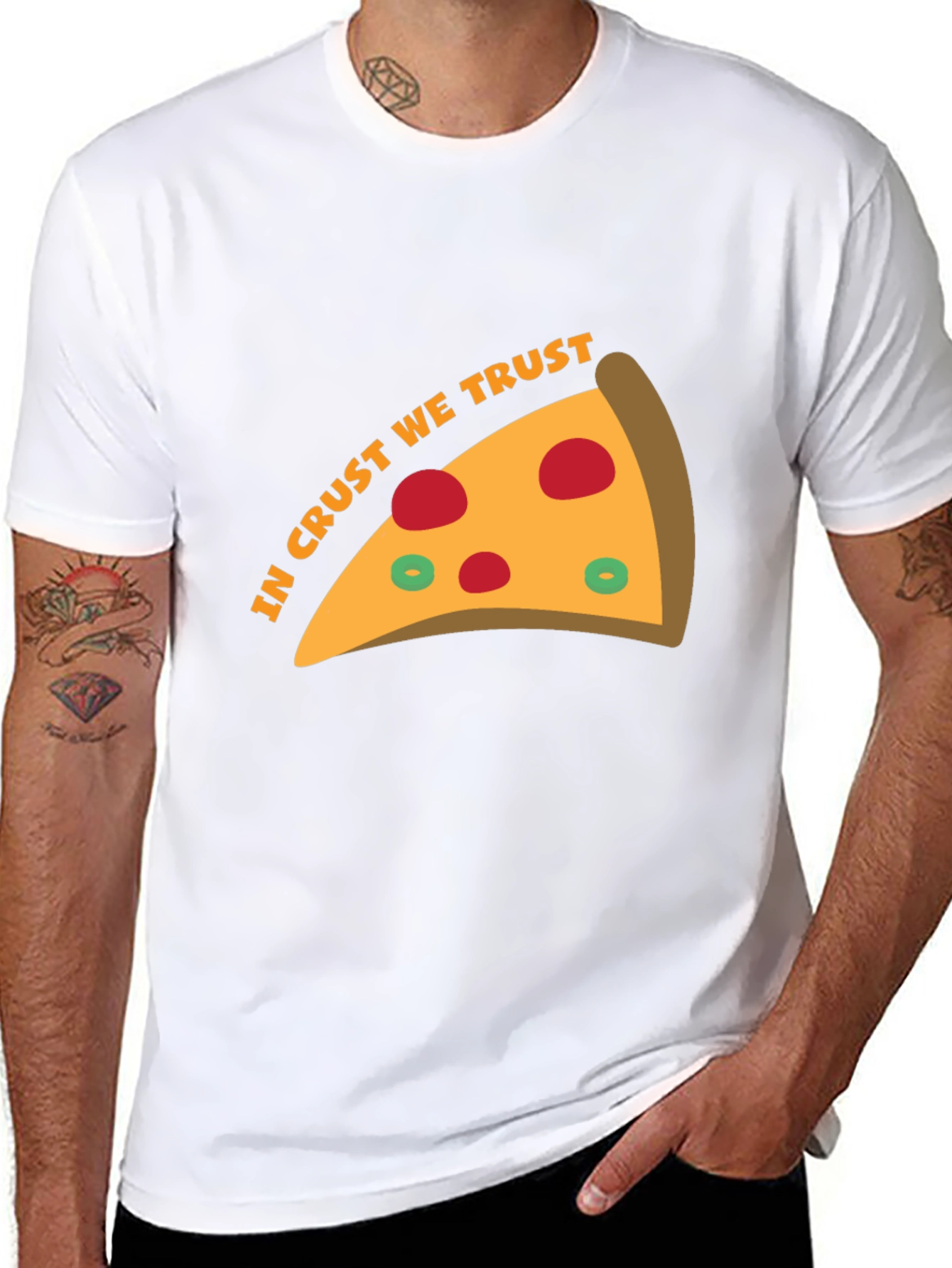 In Crust We Trust Pizza T-Shirt