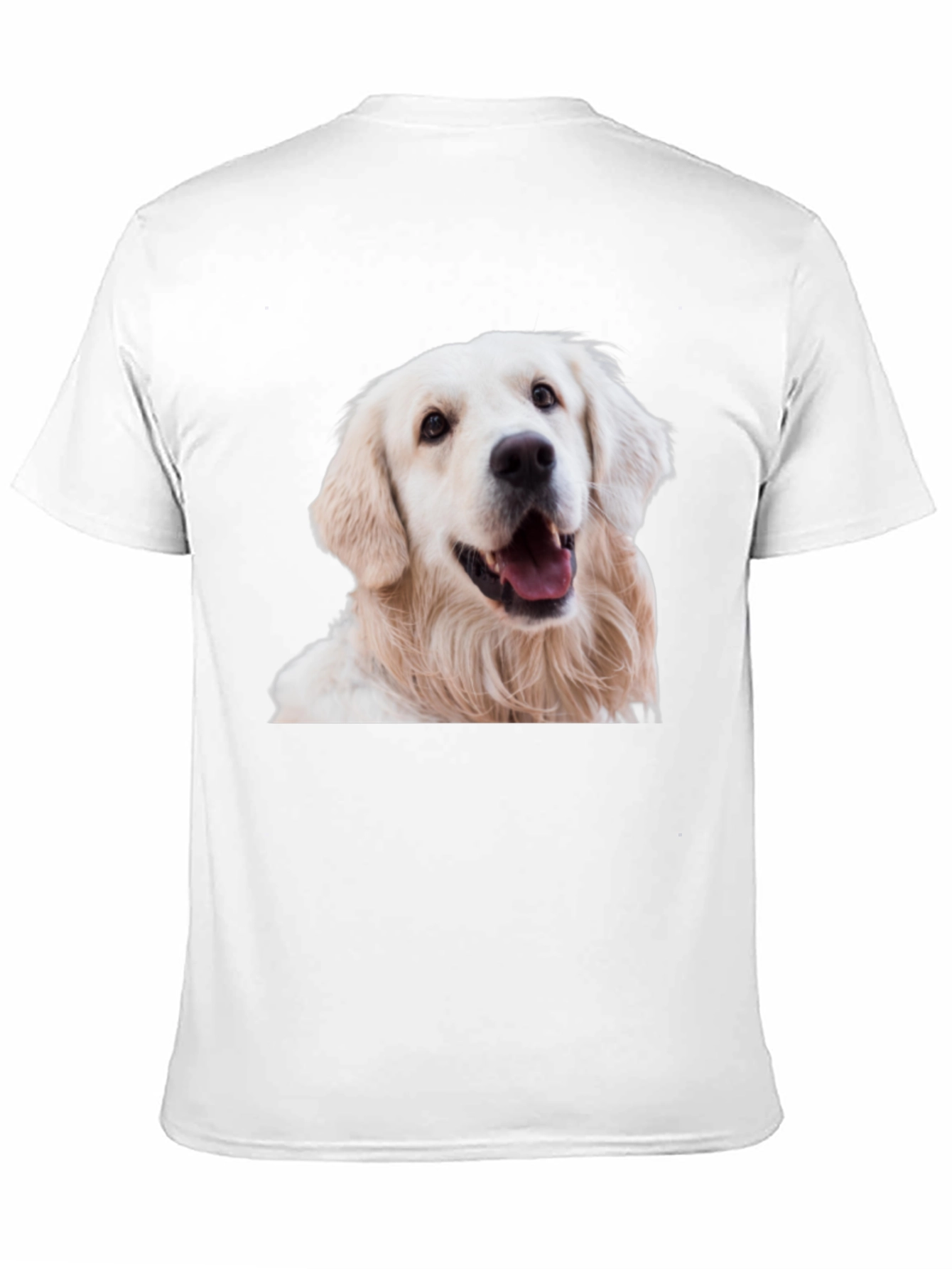 Golden Retriever Dog Graphic Black T-Shirt