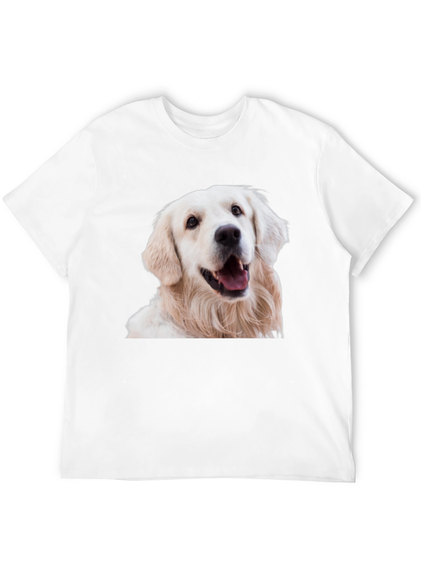 Golden Retriever Dog Graphic Black T-Shirt