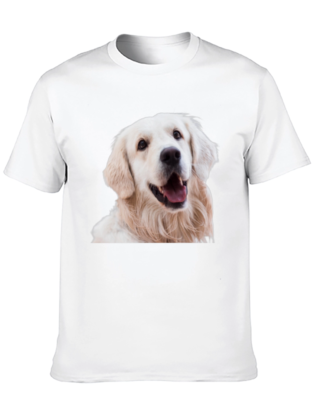 Golden Retriever Dog Graphic Black T-Shirt