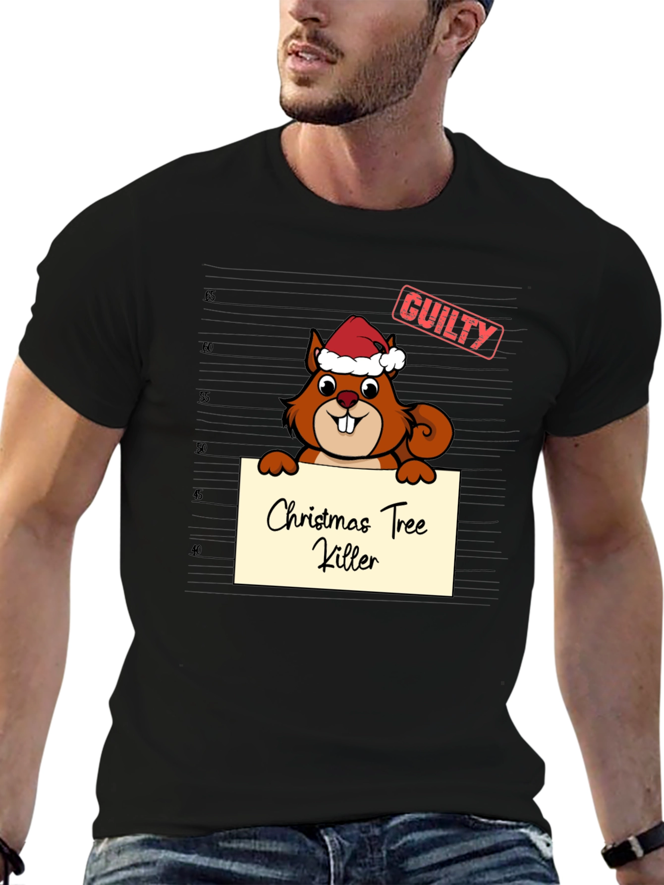 Christmas Tree Killer Squirrel T-Shirt