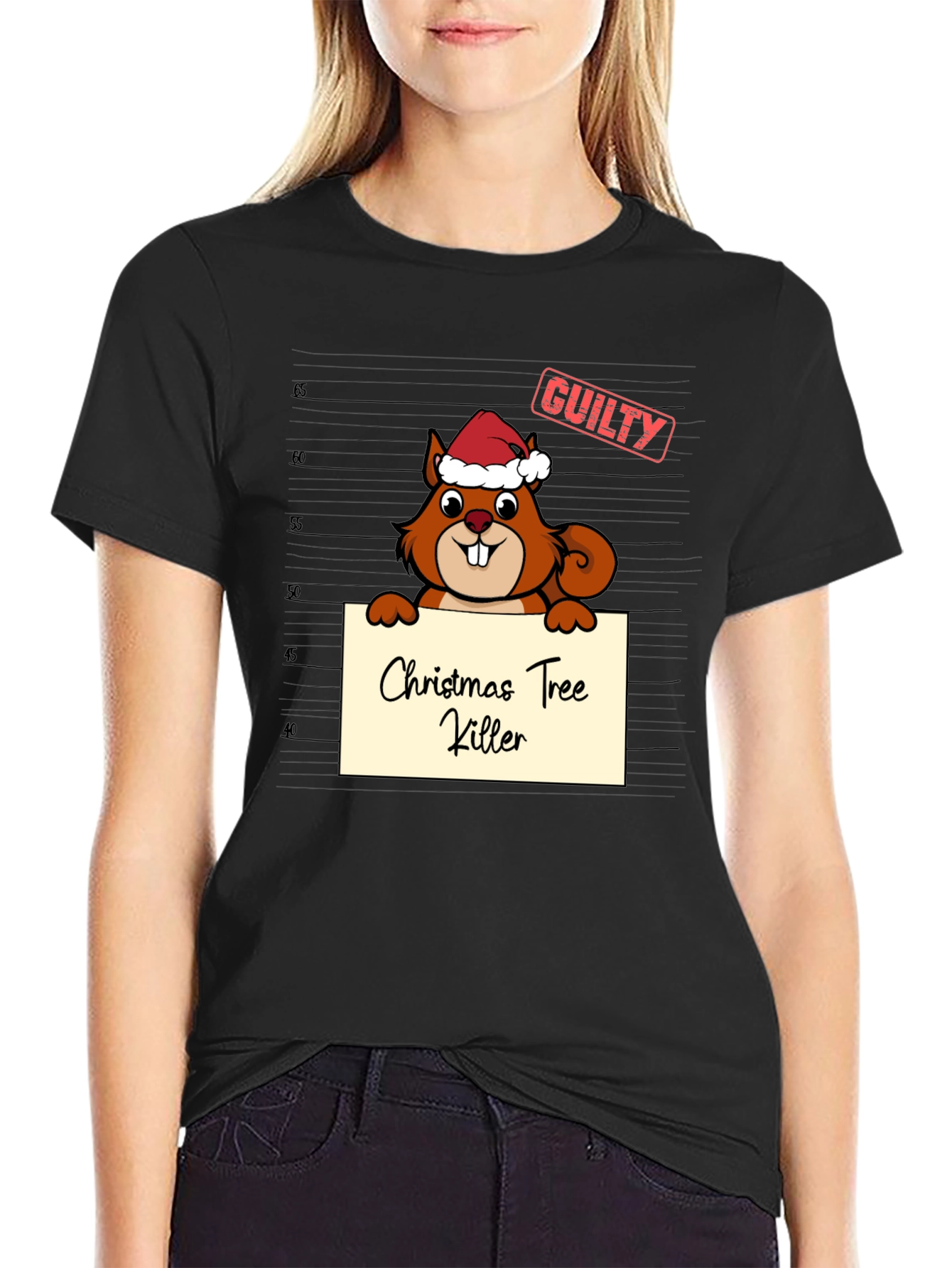 Christmas Tree Killer Squirrel T-Shirt