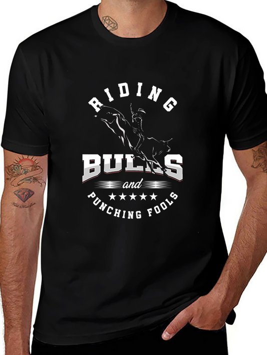 Riding Bulls & Punching Fools Graphic T-Shirt