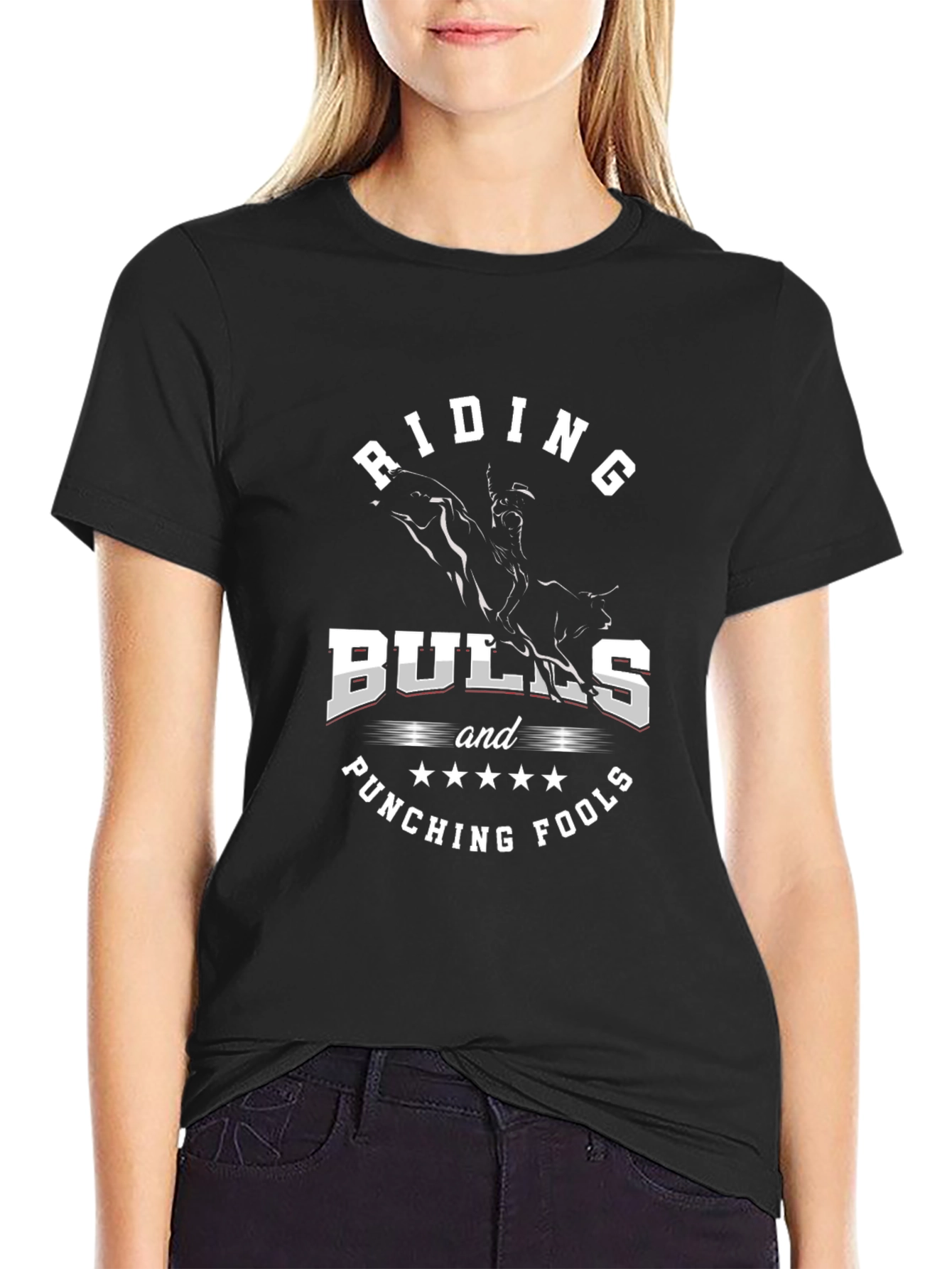 Riding Bulls & Punching Fools Graphic T-Shirt