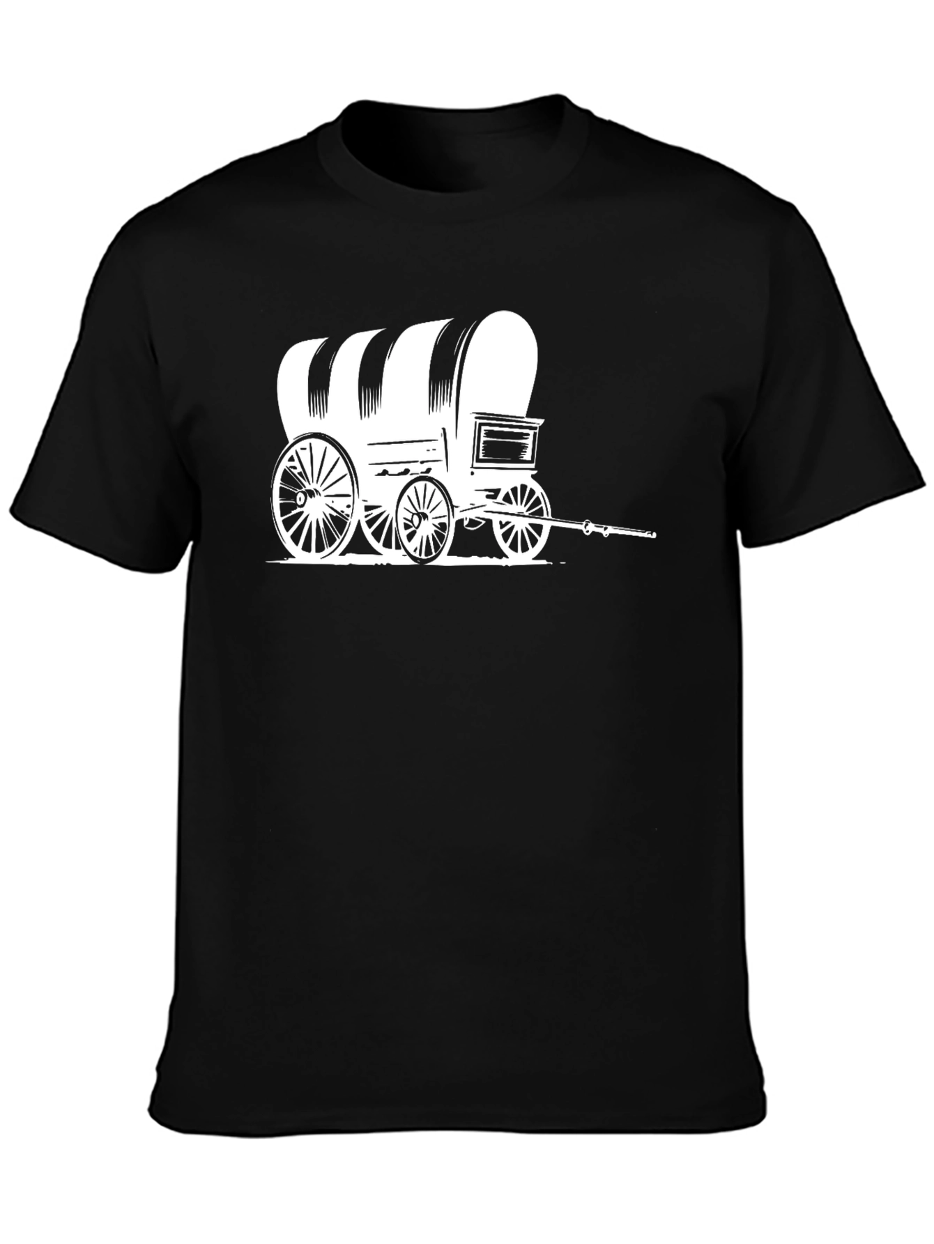 Covered Wagon Graphic Tee - Western Style
