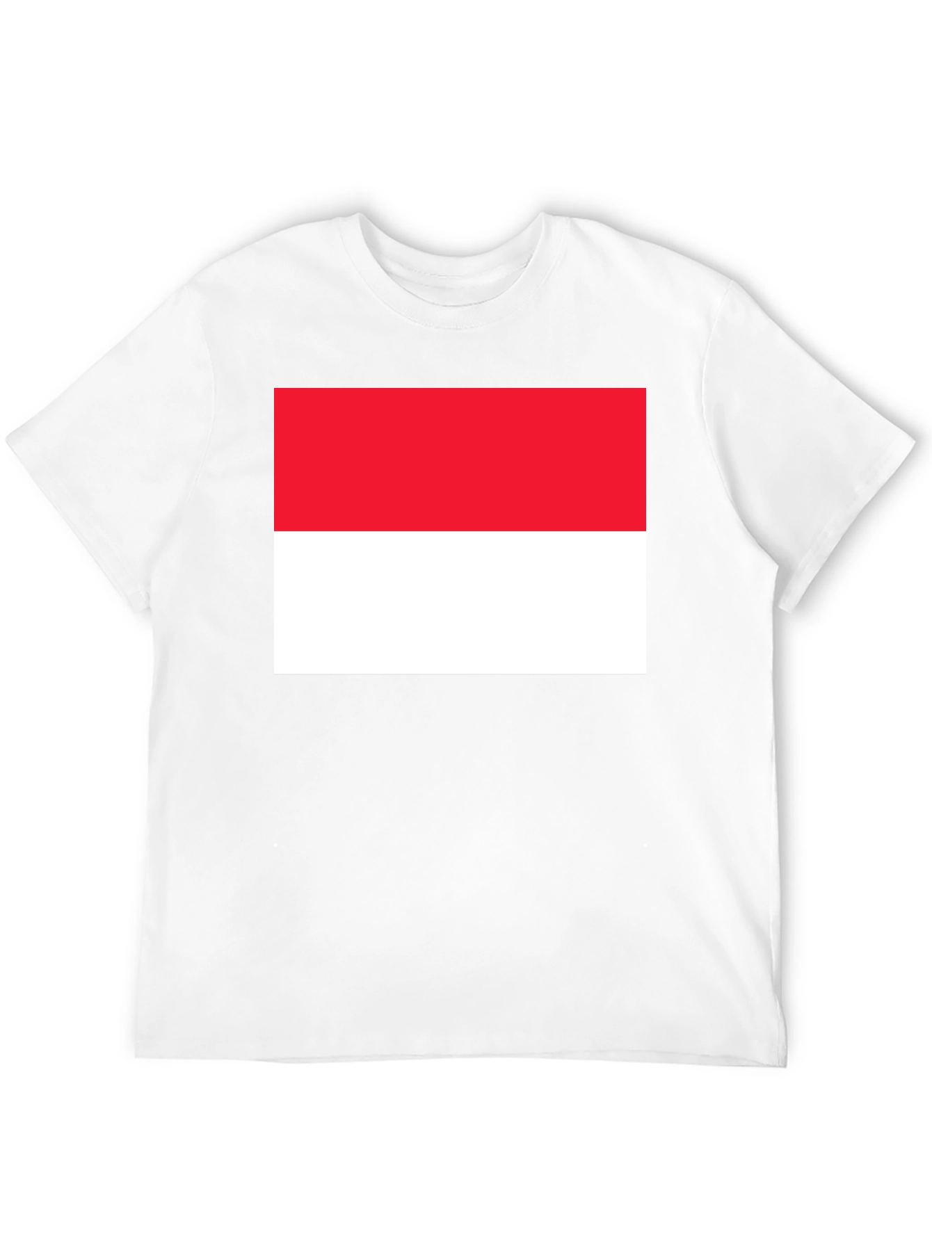 Indonesia Flag Graphic Tee - Black Cotton Blend T-Shirt
