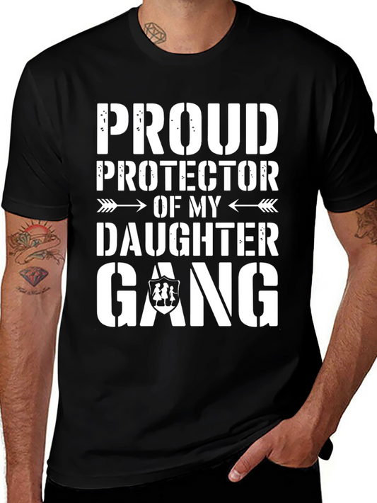 Proud Protector Daughter Gang Black Tee