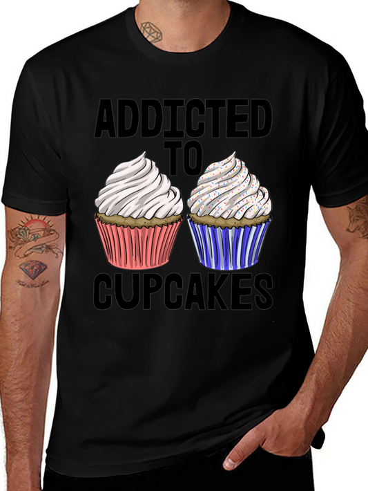 Addicted to Cupcakes Graphic T-Shirt