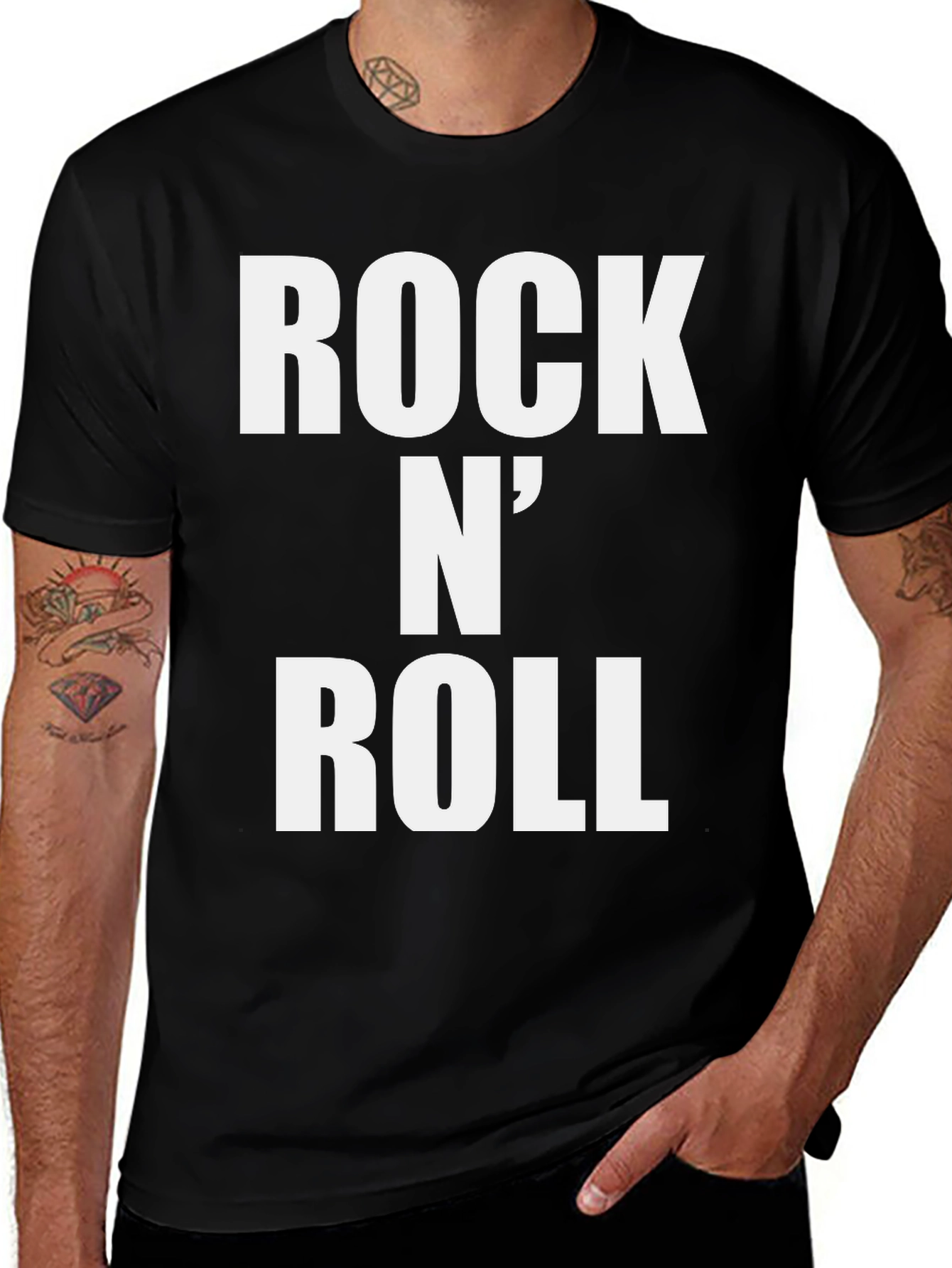 Rock N Roll Graphic Tee - Classic Black