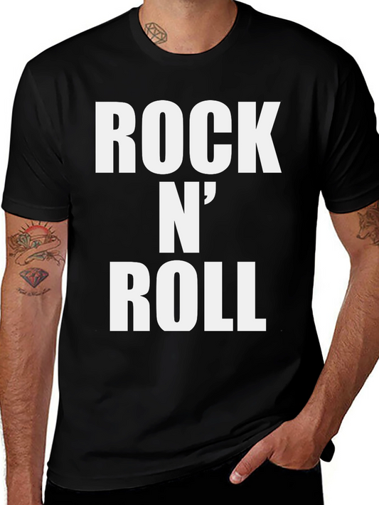 Rock N Roll Graphic Tee - Classic Black