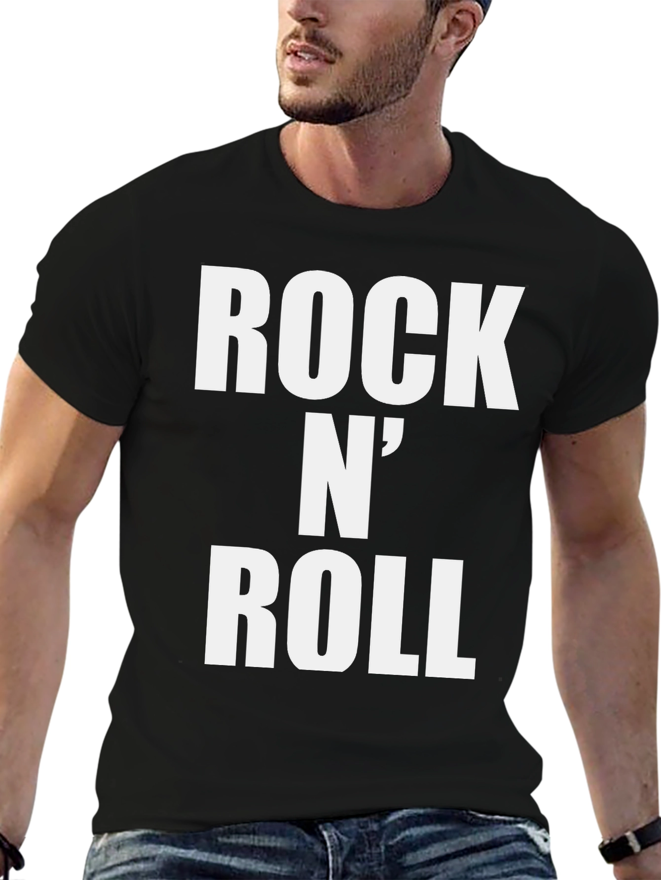 Rock N Roll Graphic Tee - Classic Black