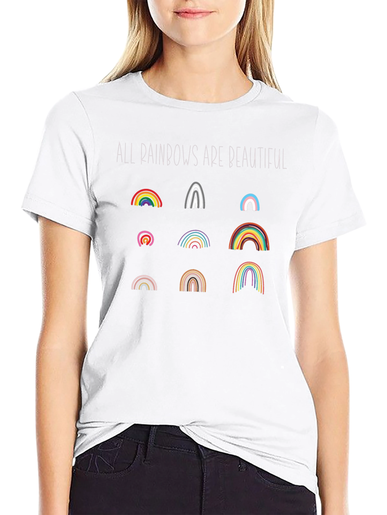 All Rainbows Are Beautiful Graphic Tee