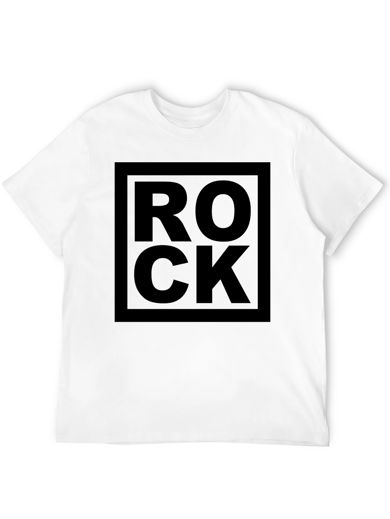 Rock Graphic Tee - Bold Black Design