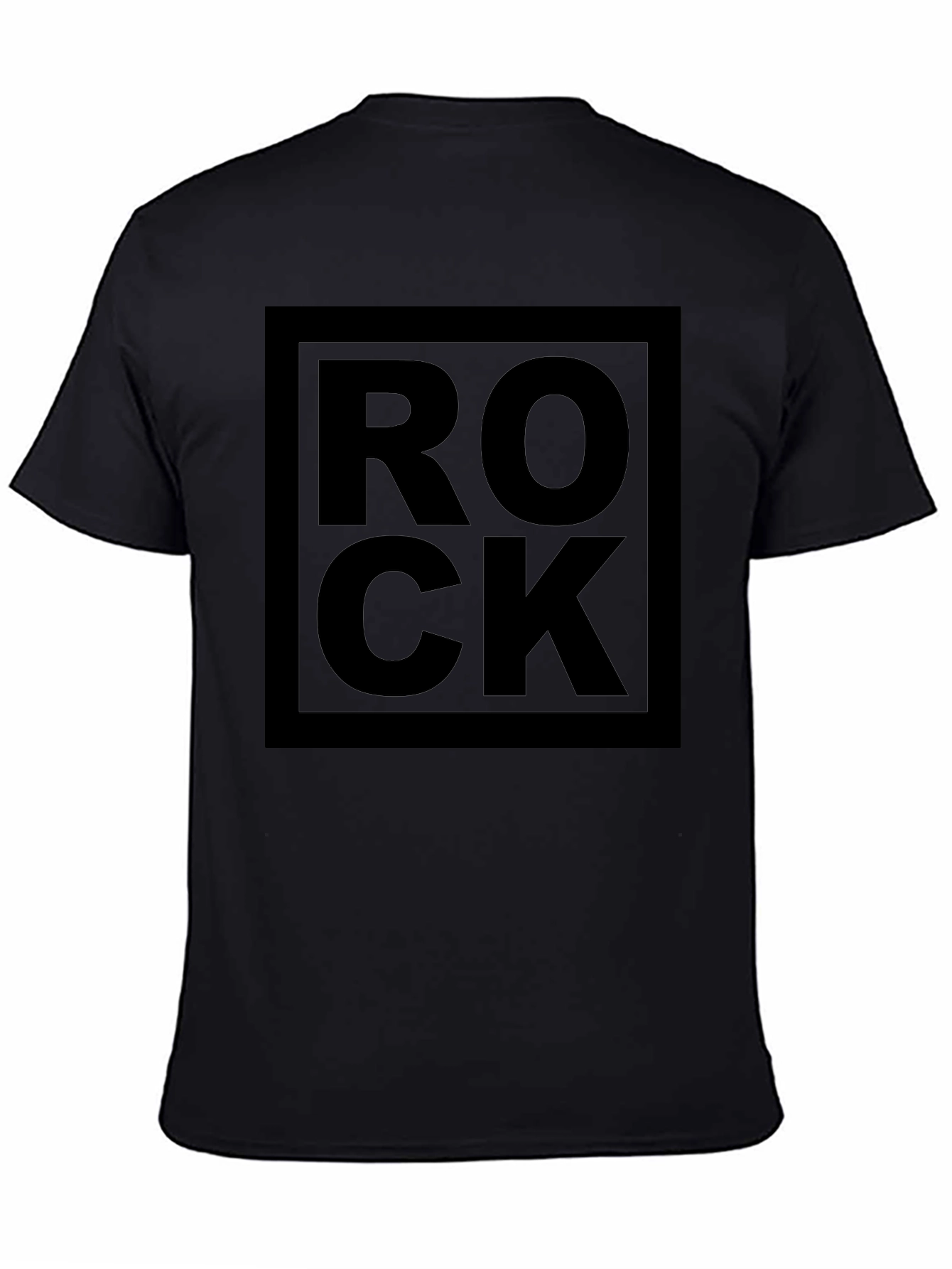 Rock Graphic Tee - Bold Black Design