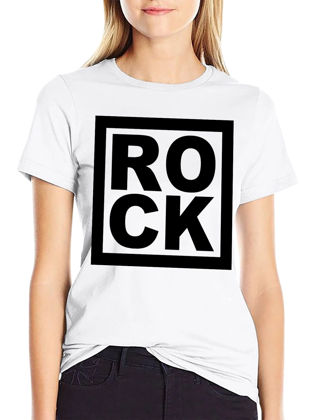 Rock Graphic Tee - Bold Black Design