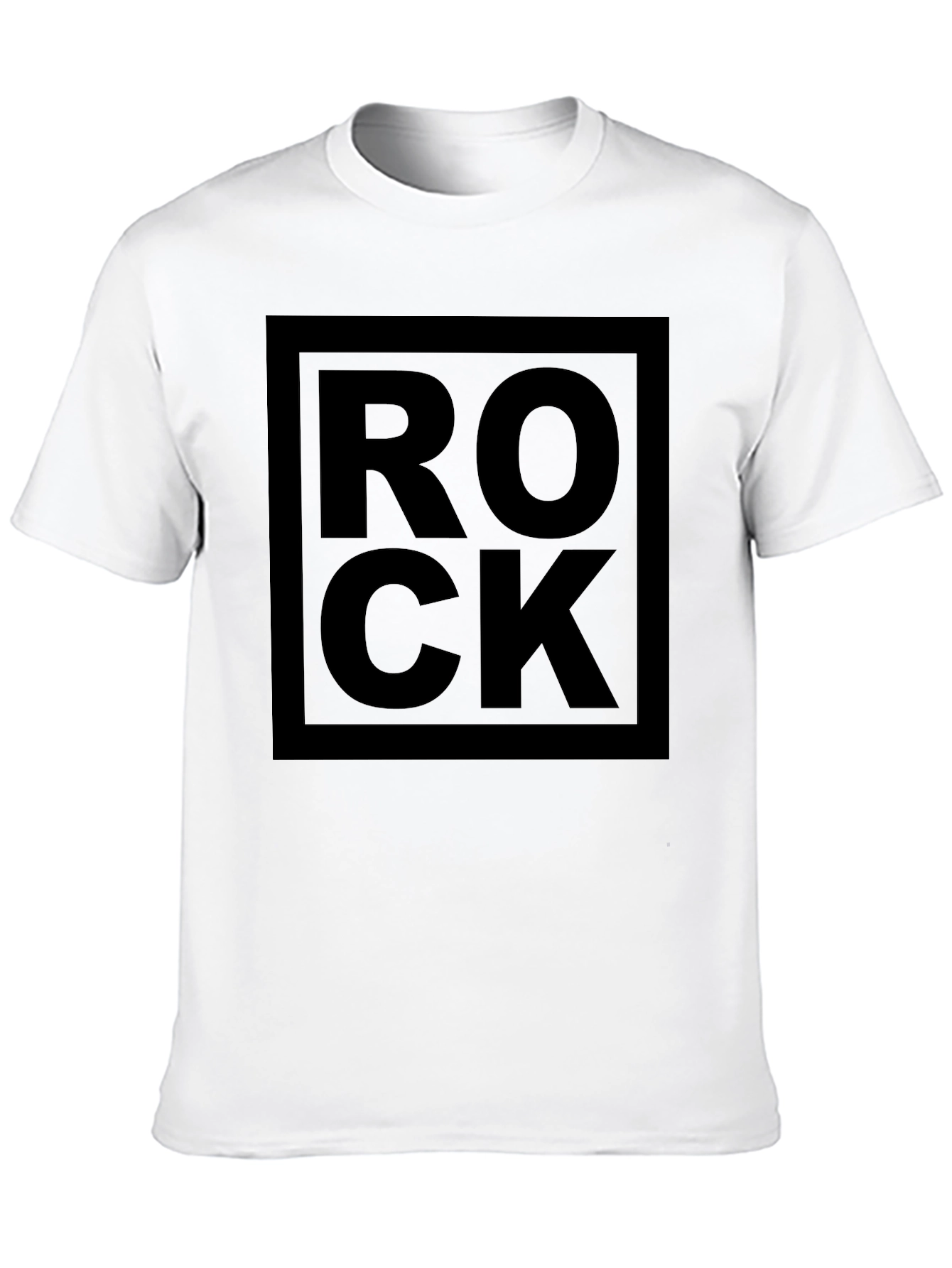Rock Graphic Tee - Bold Black Design