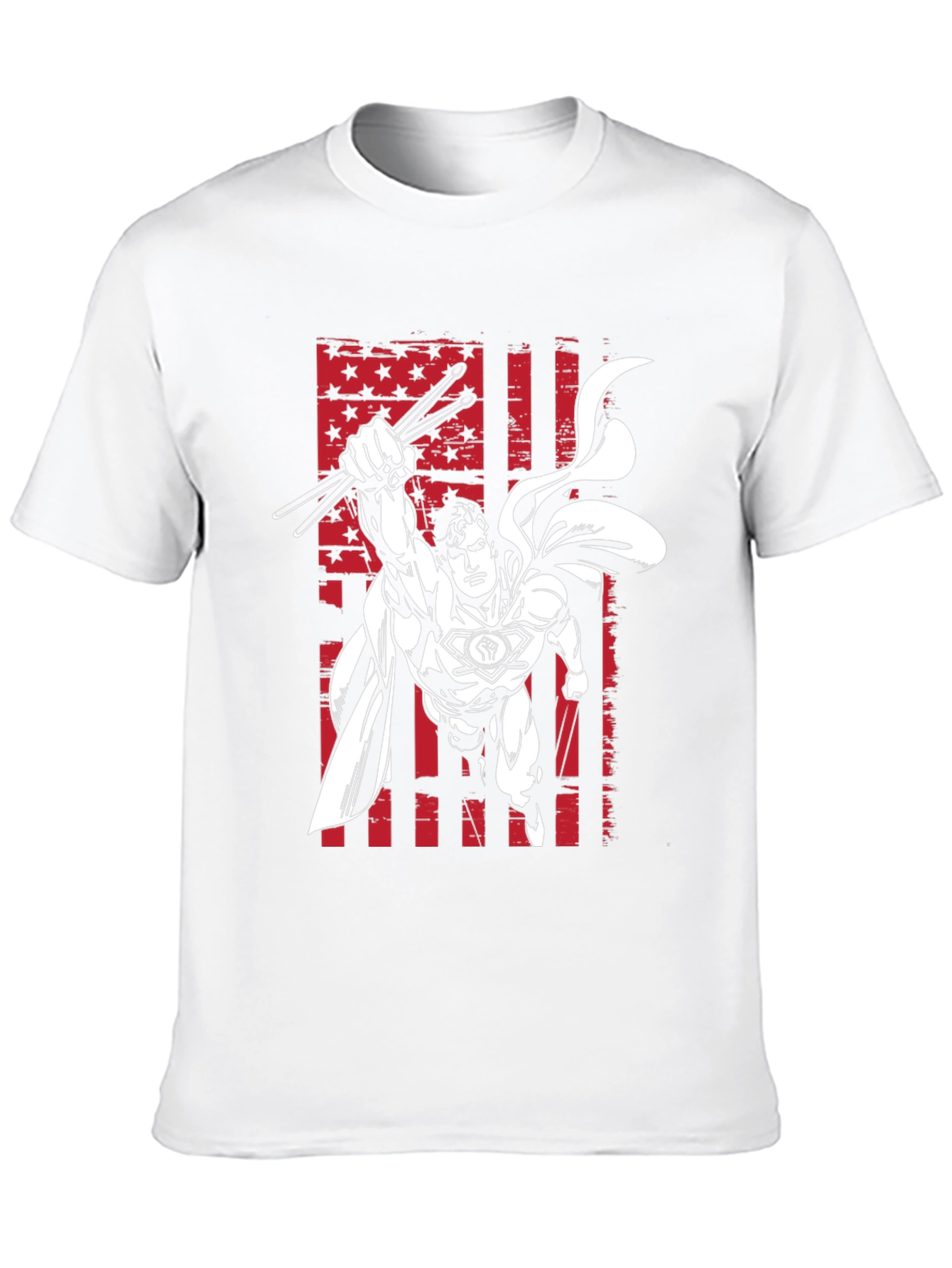 Superhero Drummer Graphic T-Shirt