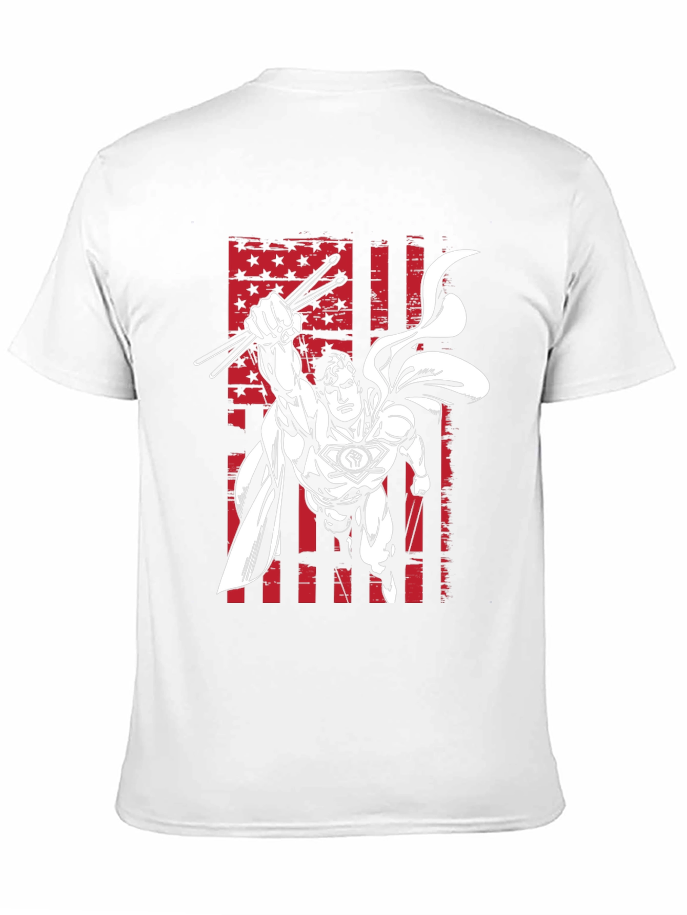 Superhero Drummer Graphic T-Shirt