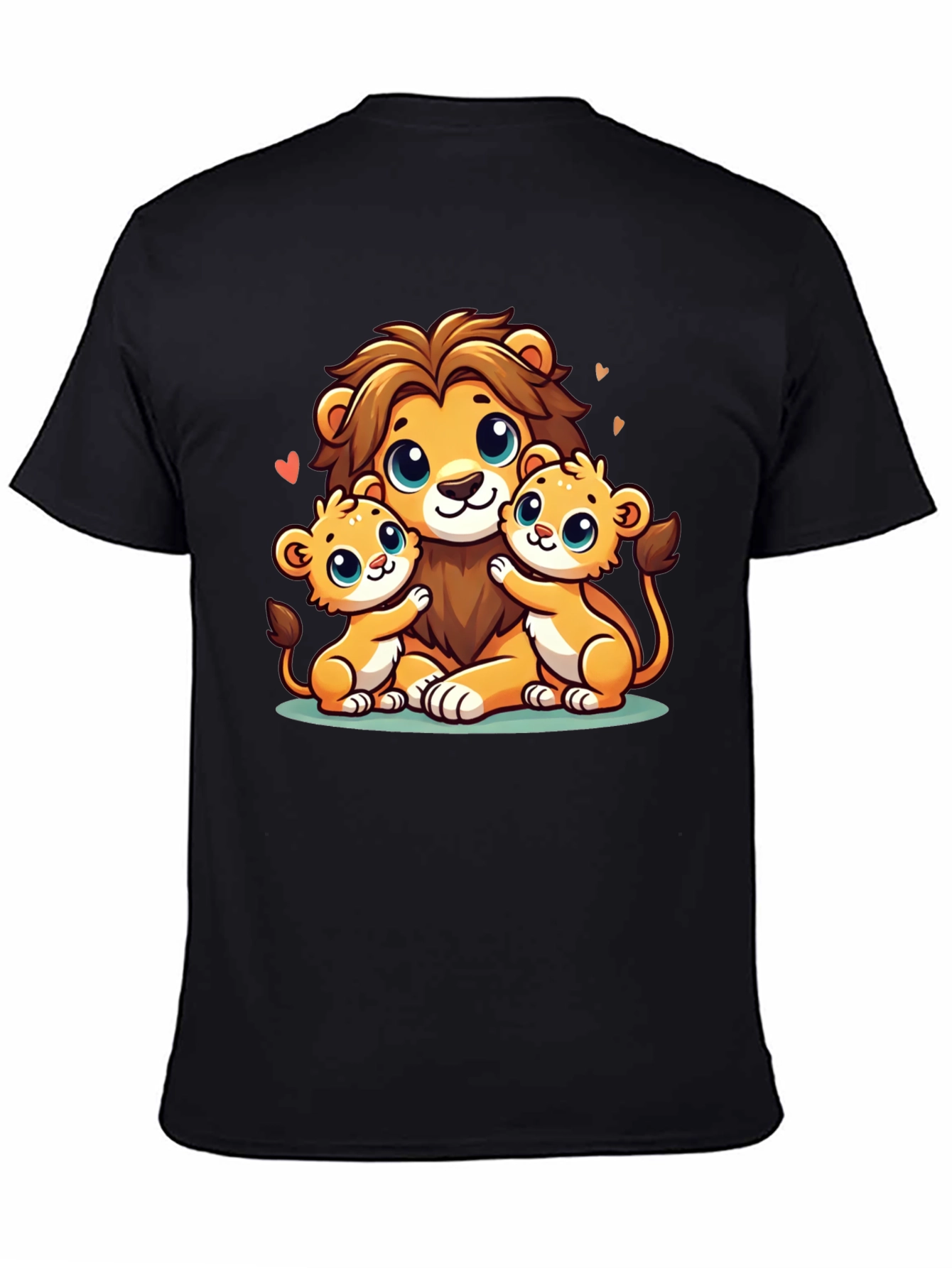 Cute Lion Family Graphic Tee