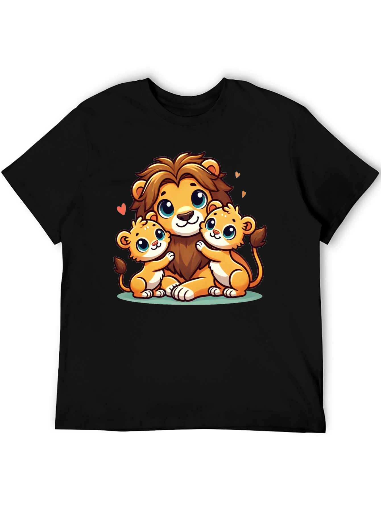 Cute Lion Family Graphic Tee