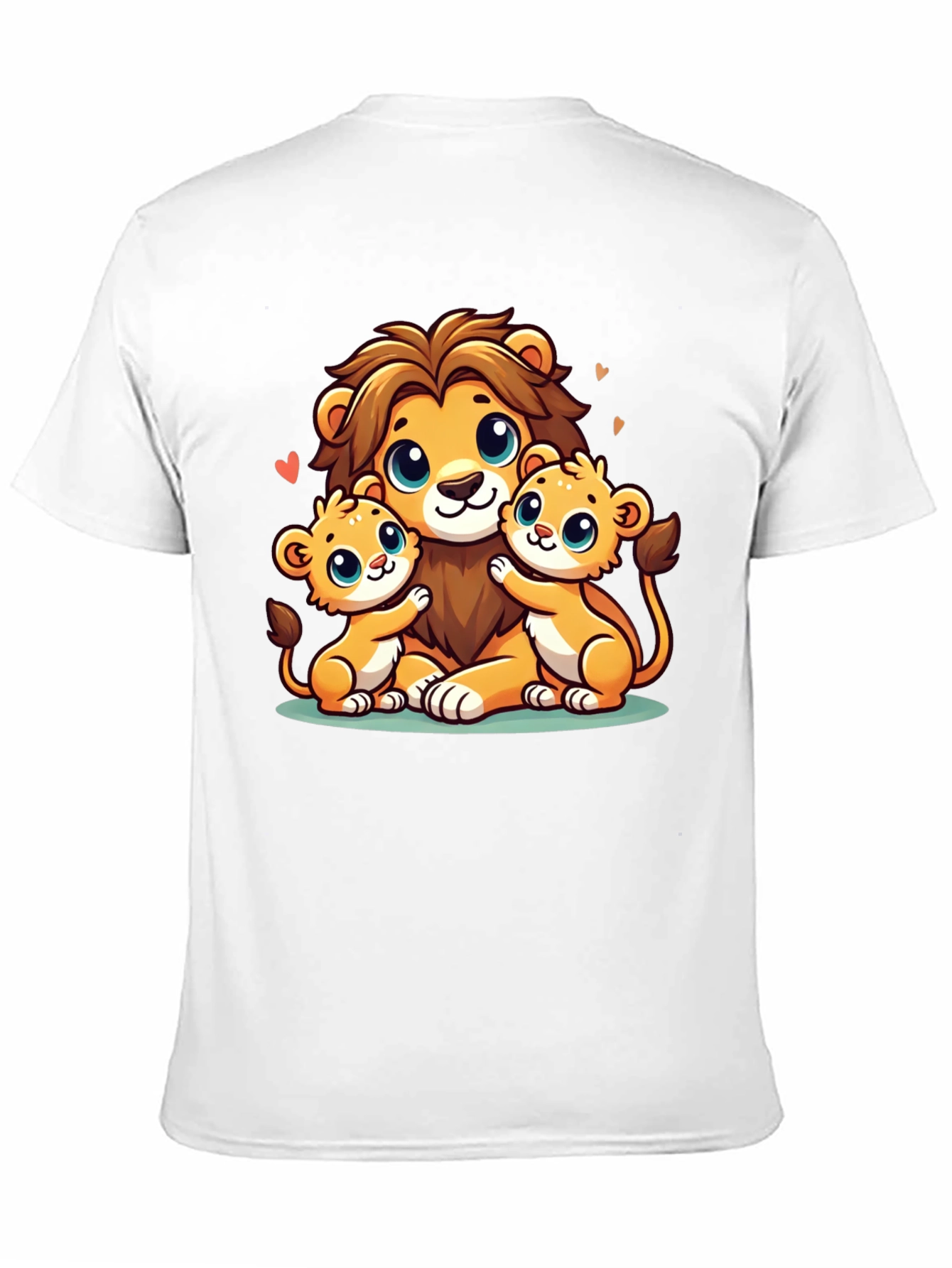 Cute Lion Family Graphic Tee